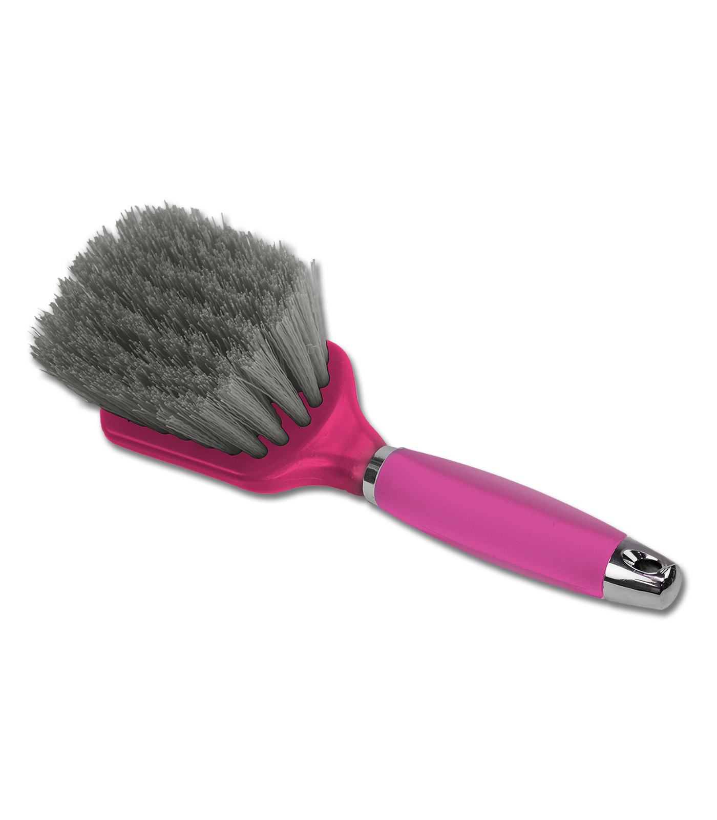 Brosse à sabots avec poignée gel rose