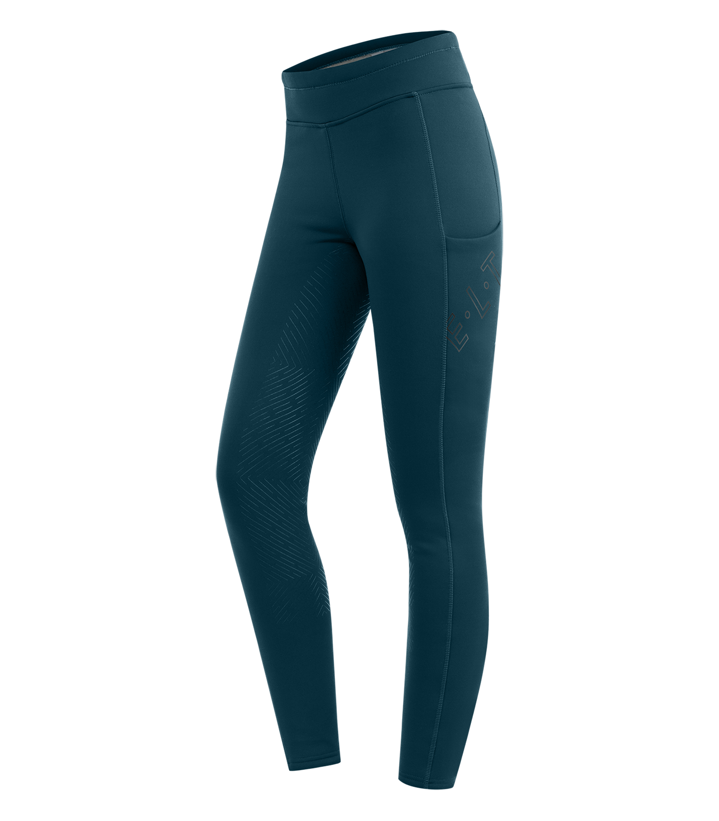Leggings térmicos Teddy de equitación Rica, teen azul petróleo