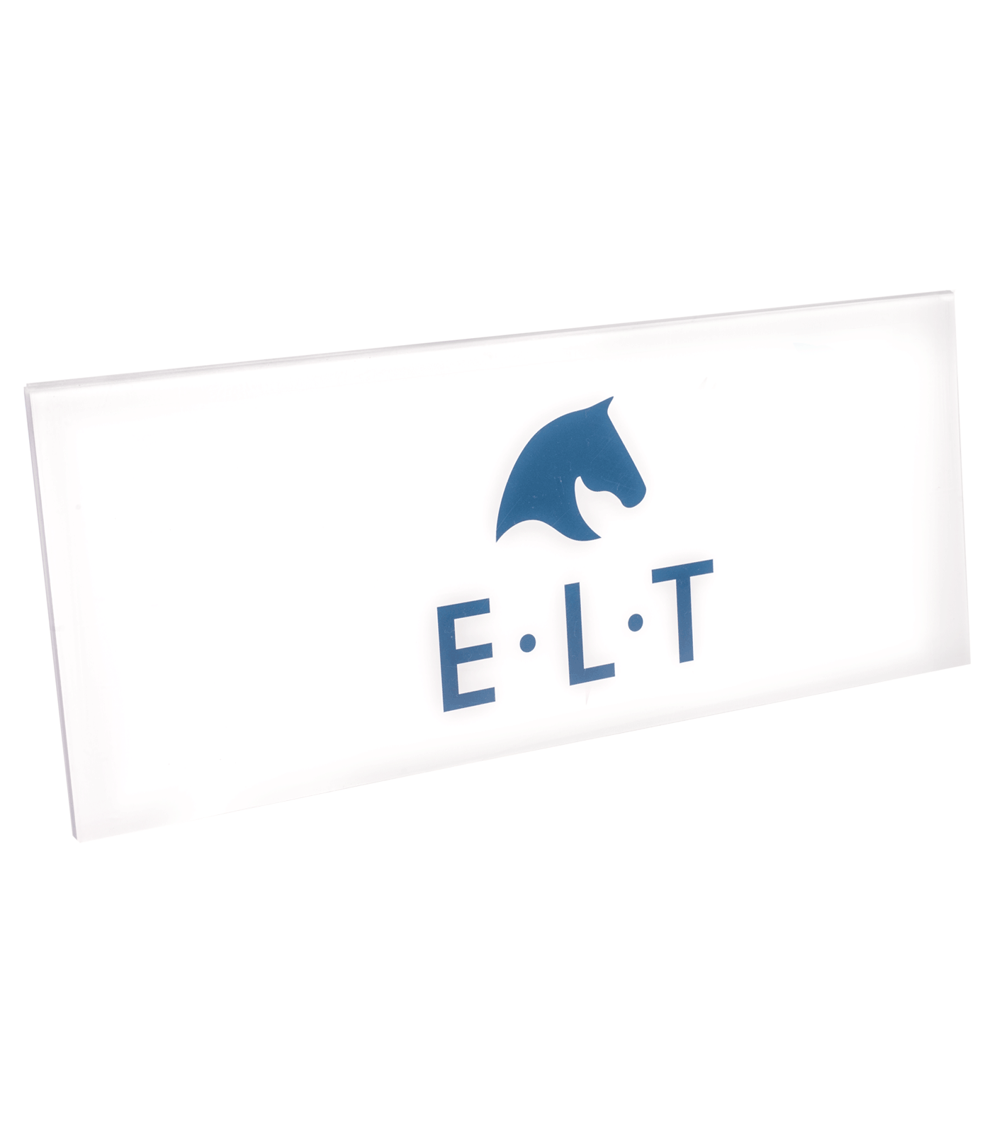 Letrero de plexiglás E·L·T
