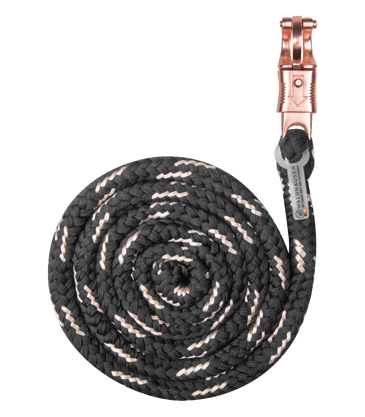 Lunghina Rosé, moschettone antipanico nero