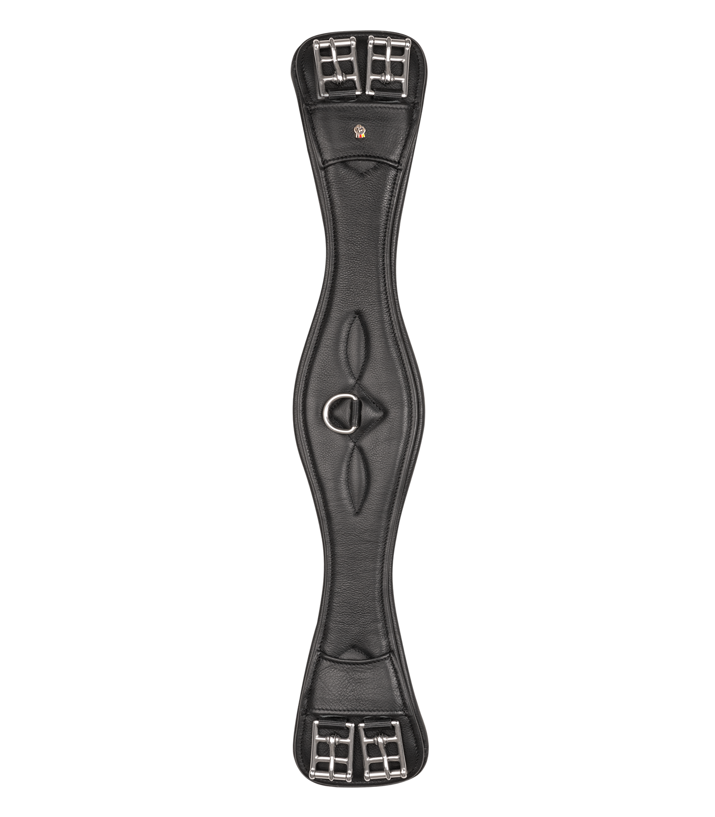 Sottopancia corto in cuoio Comfort nero