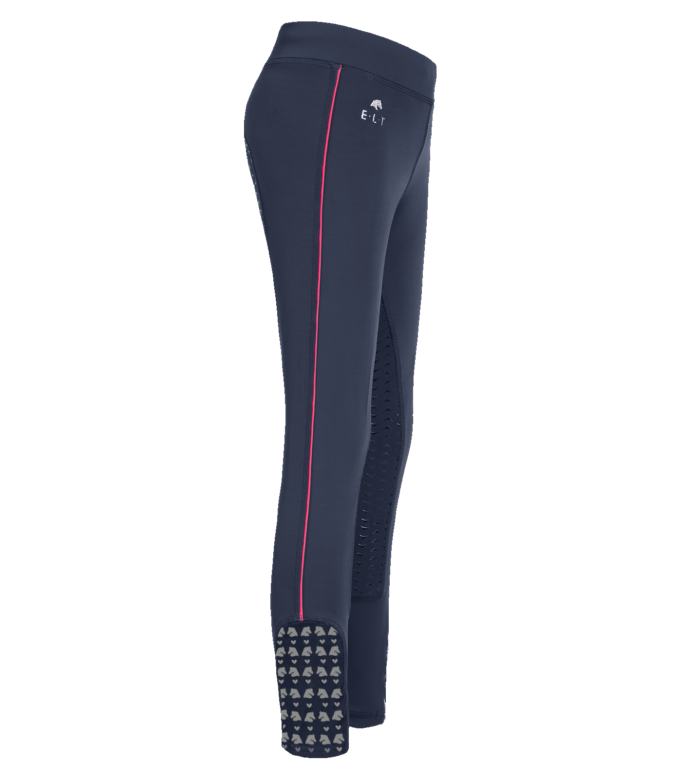 Leggings da equitazione Lucky Denali, bambina blu notte/Lucky Heart
