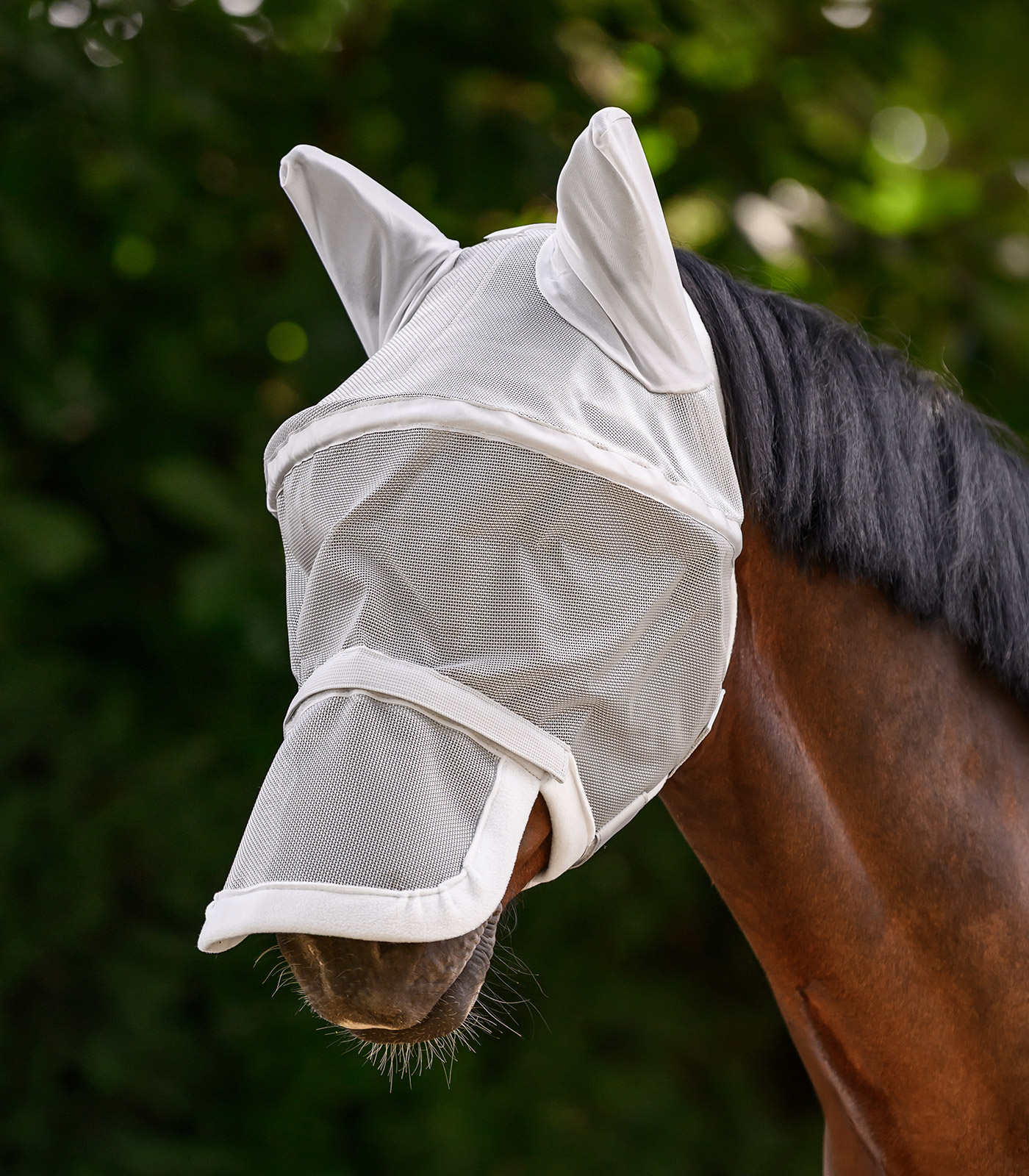 Maschera antimosche PREMIUM Space, con protezione per orecchie e naso