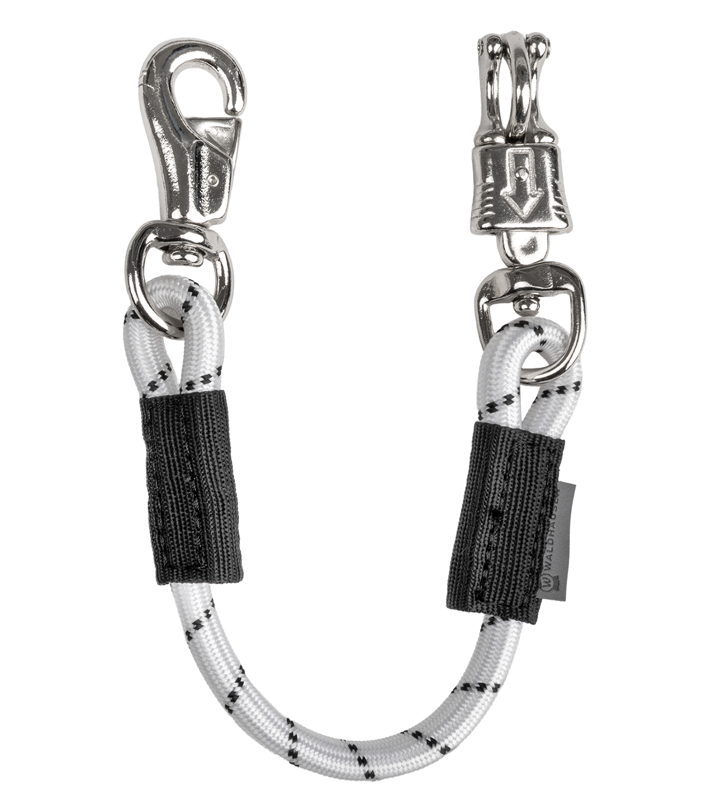 Cuerda elástica para box y cuadra, 55 cm blanco/negro