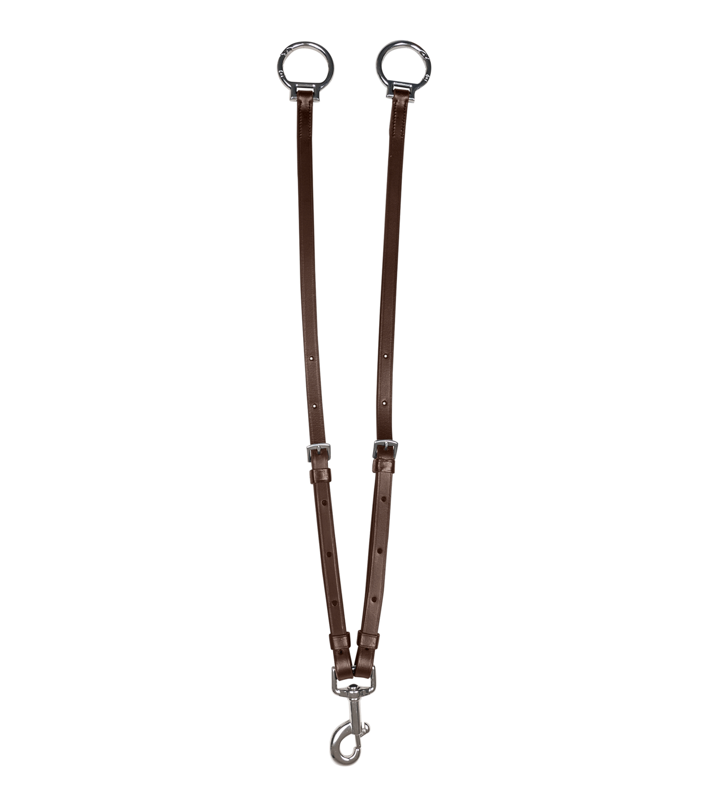 Horquilla de martingala con anillos de seguridad X-Line de Waldhausen marrón