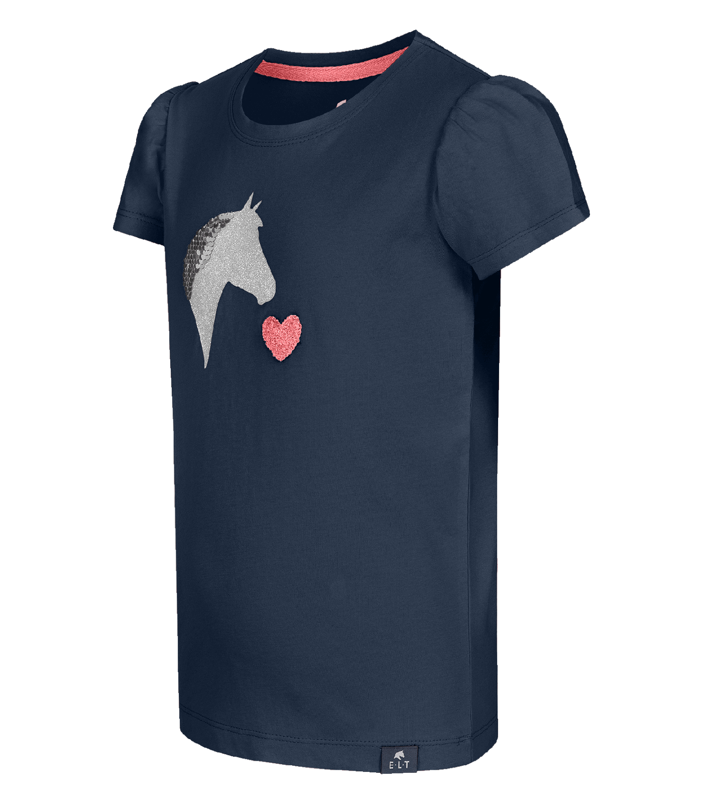 T-Shirt Lucky Lily, Kids nachtblau/Lucky Heart