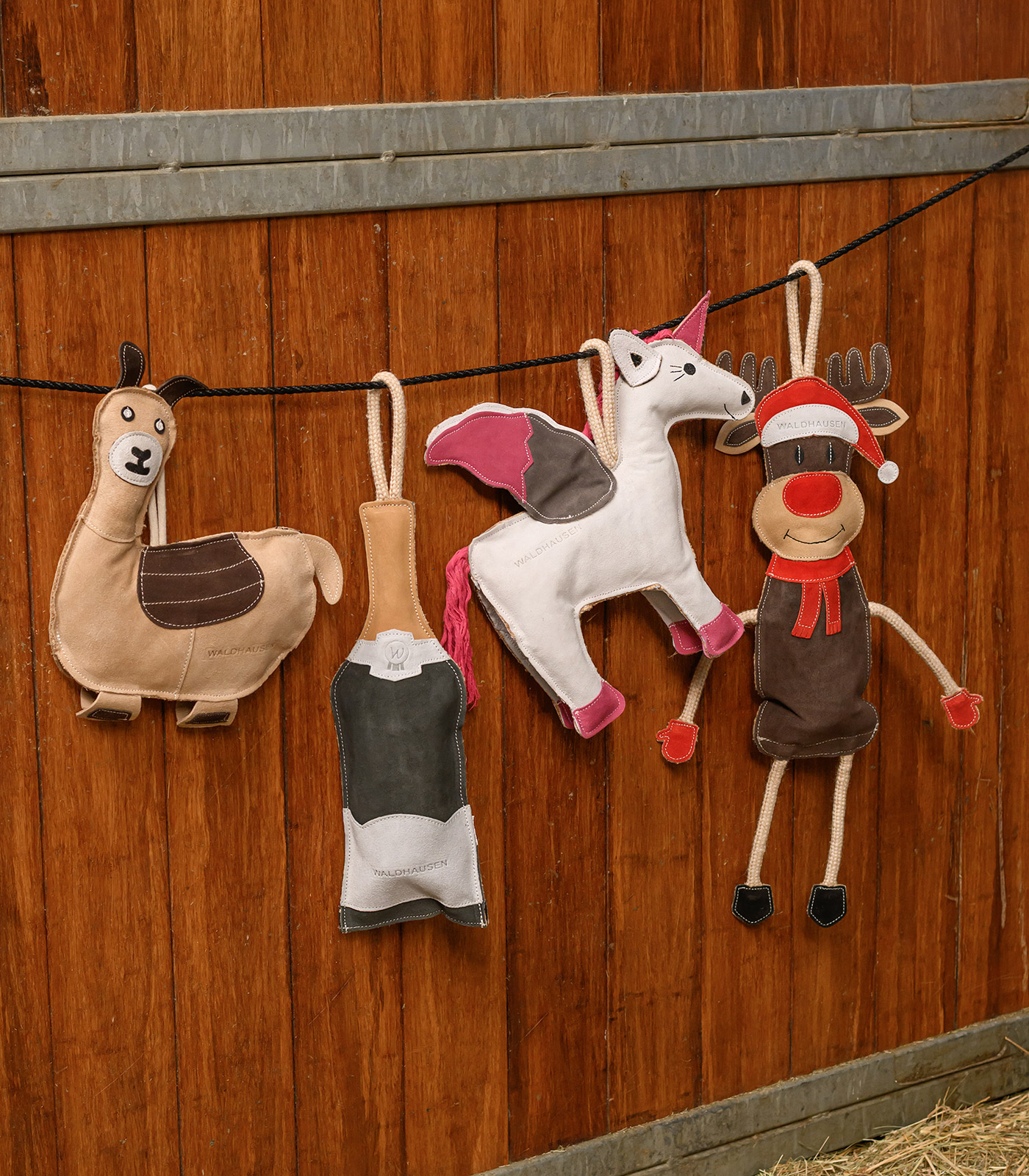 Champagne bottle horse toy