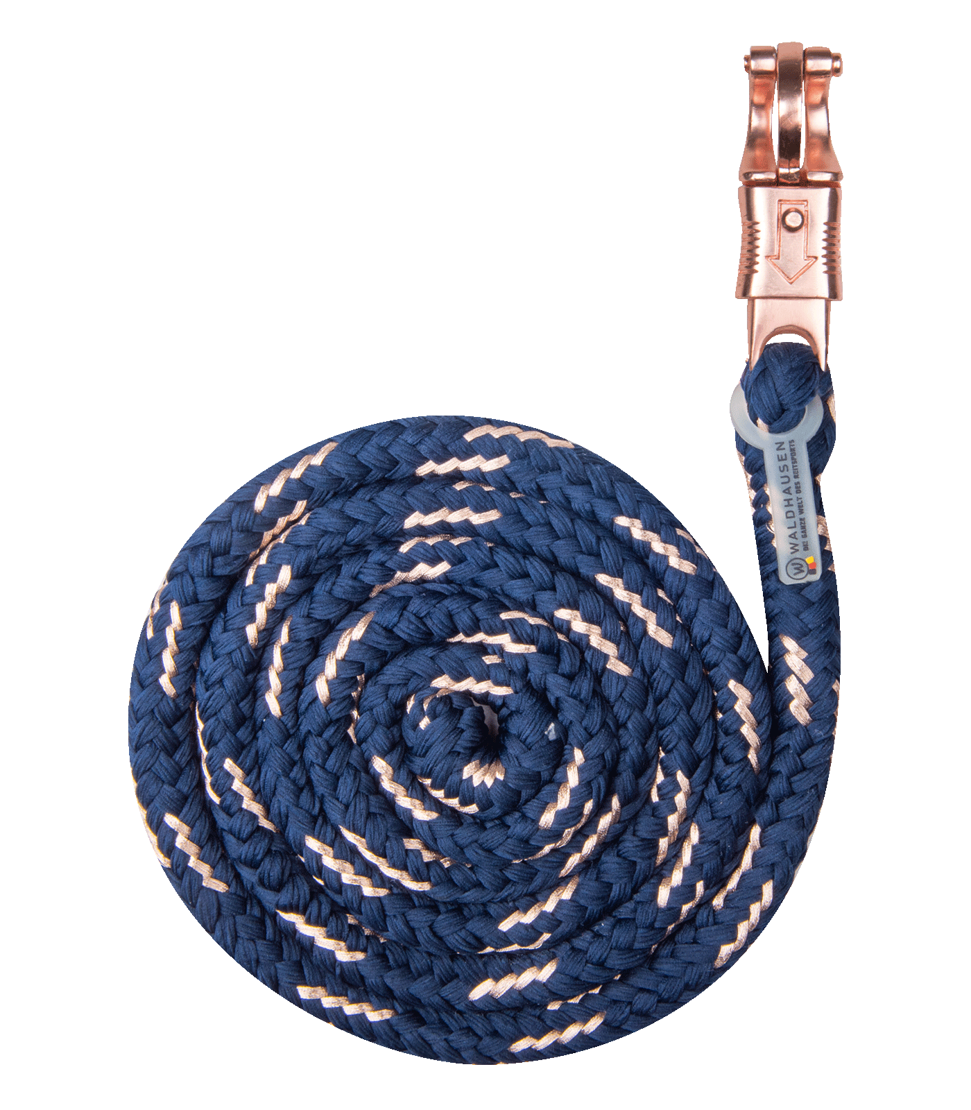 Lunghina Rosé, moschettone antipanico blu notte