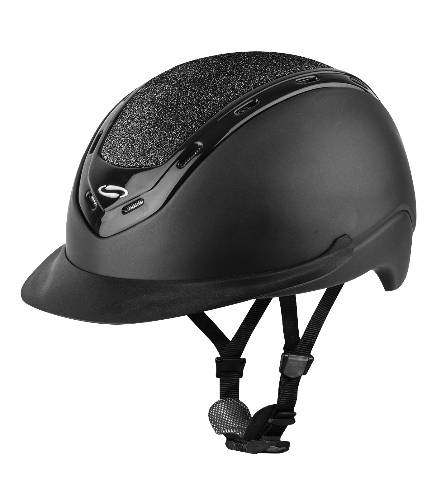 SWING H19 Shine Riding Helmet Black Shine