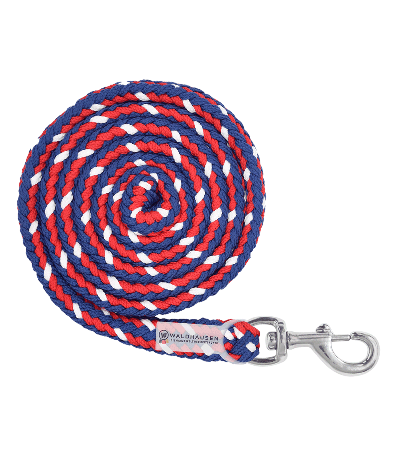 Plus Lead Rope - snap hook red/blue/white