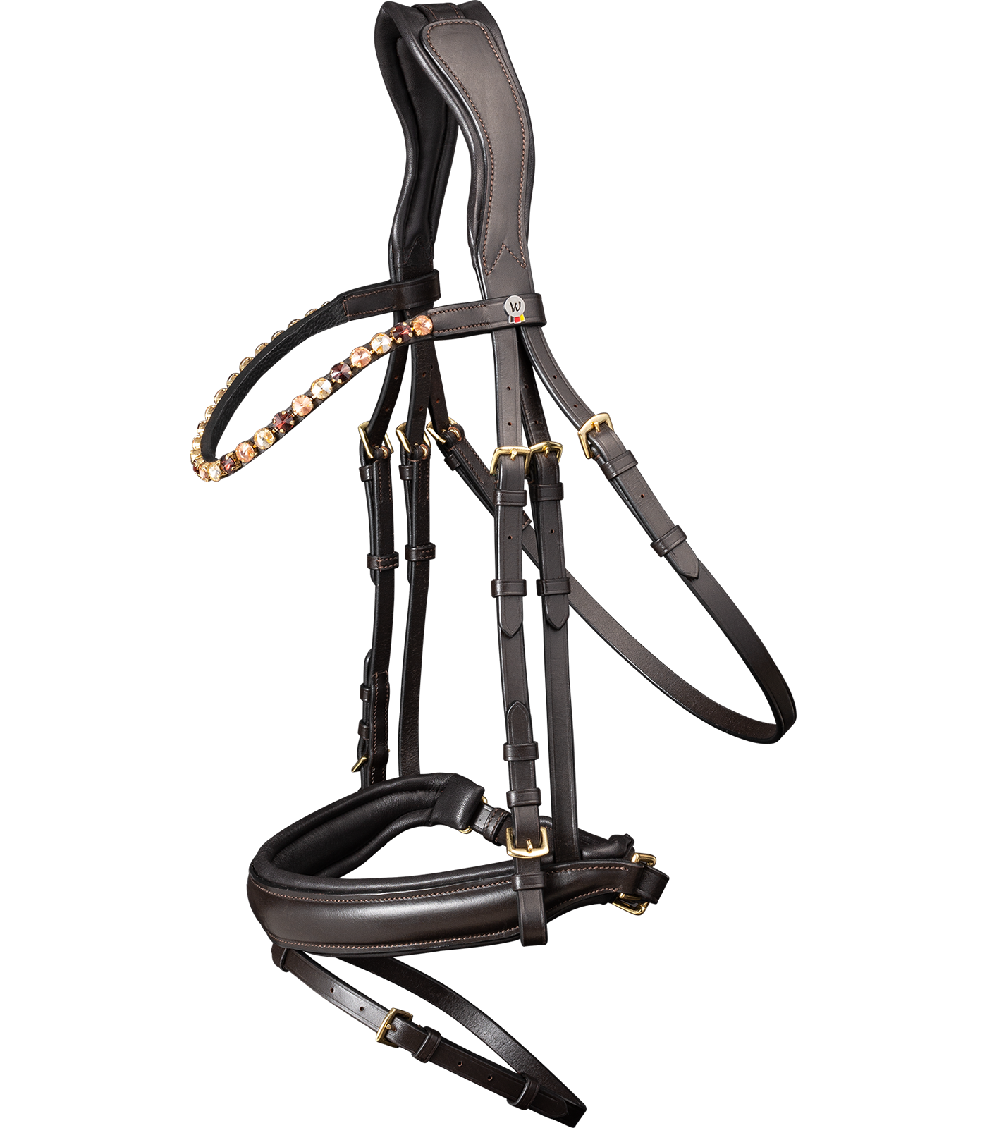 Anatomická uzdečka Waldhausen X-Line Goldheart