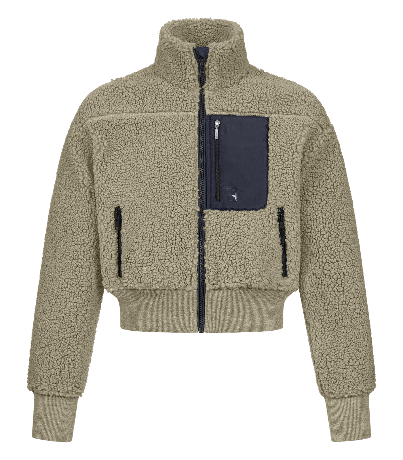 Veste en polaire Teddy Alba, pour ados gris beige