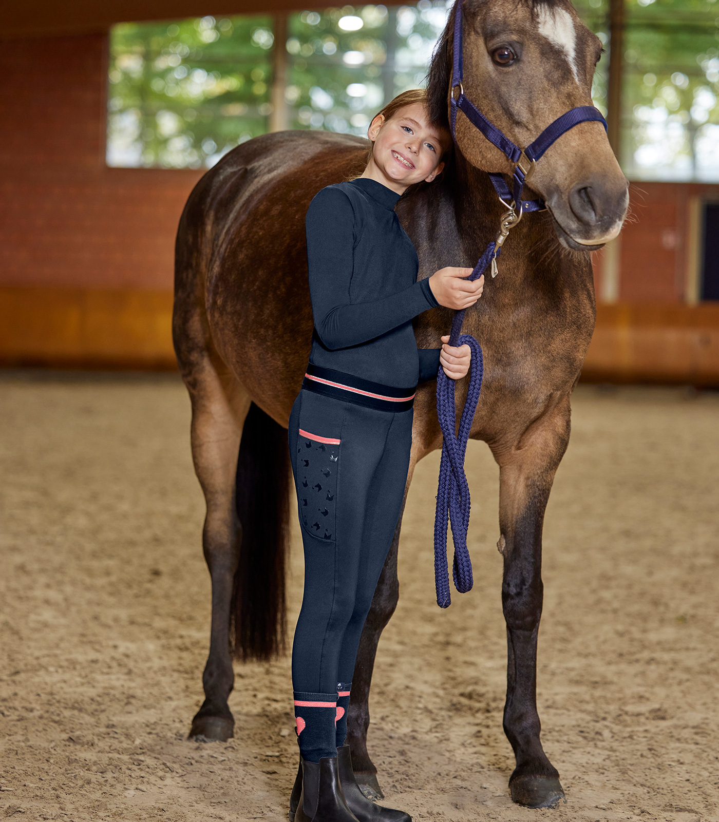 Legging d’équitation thermique Lucky Leni, pour enfants