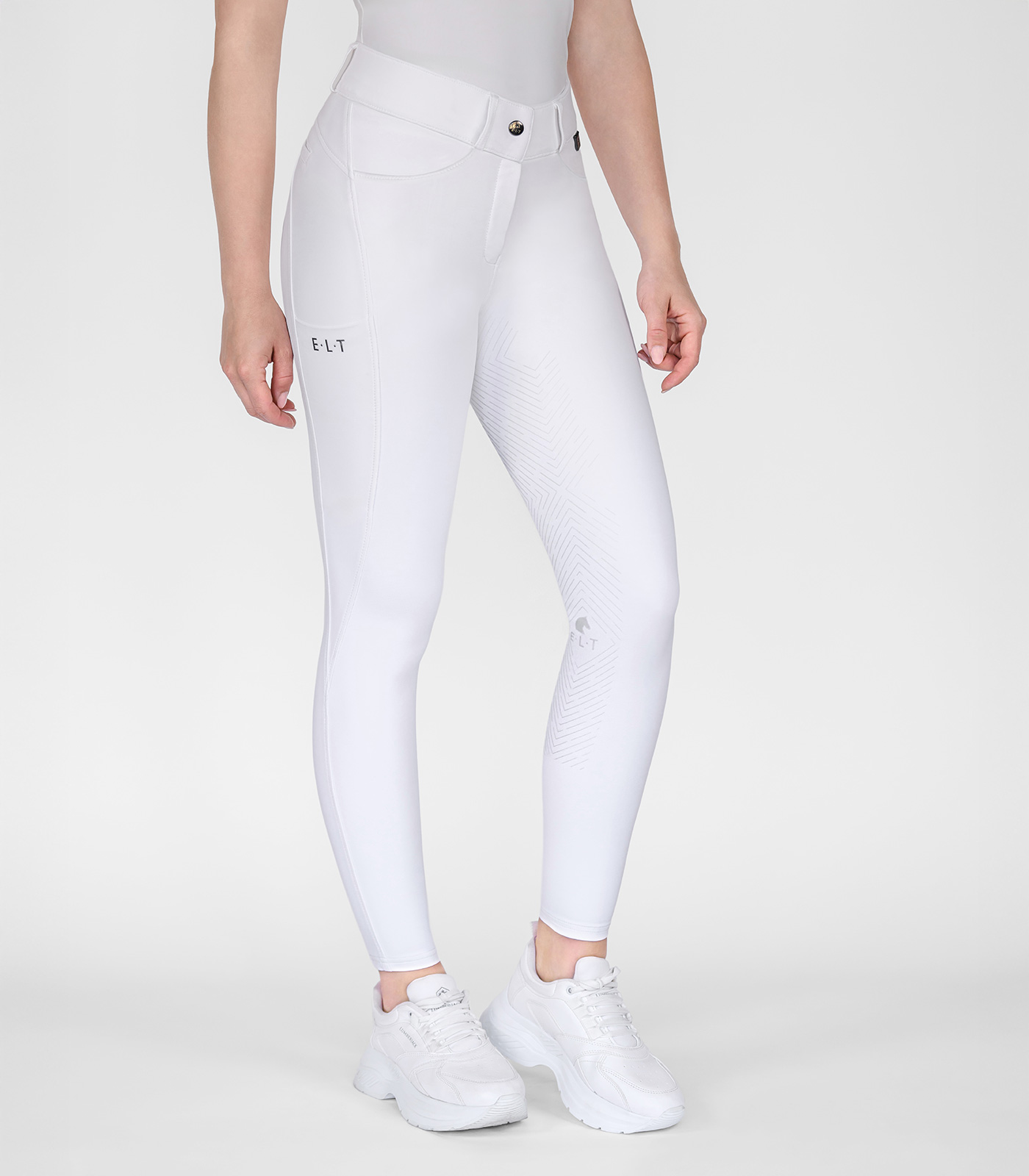 Reithose Comfort Ride Silikon weiß