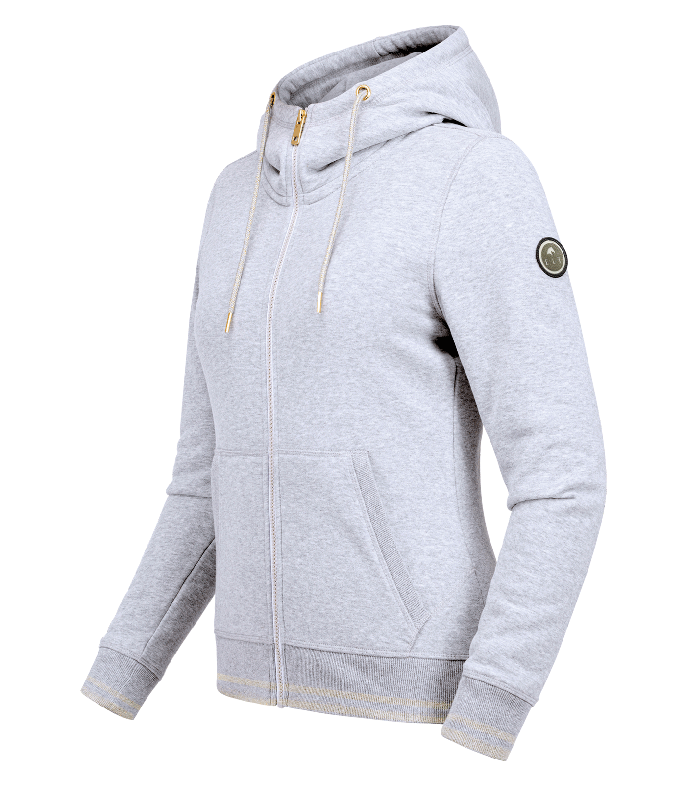 Giacca-felpa con cappuccio Lille grigio pietra