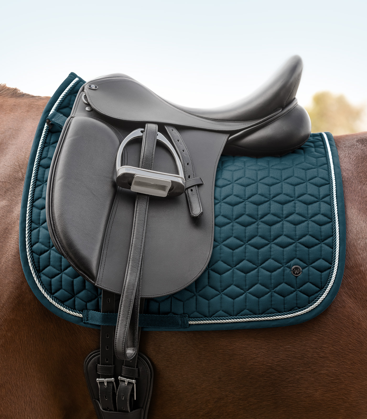 Philadelphia saddle pad petrol blue