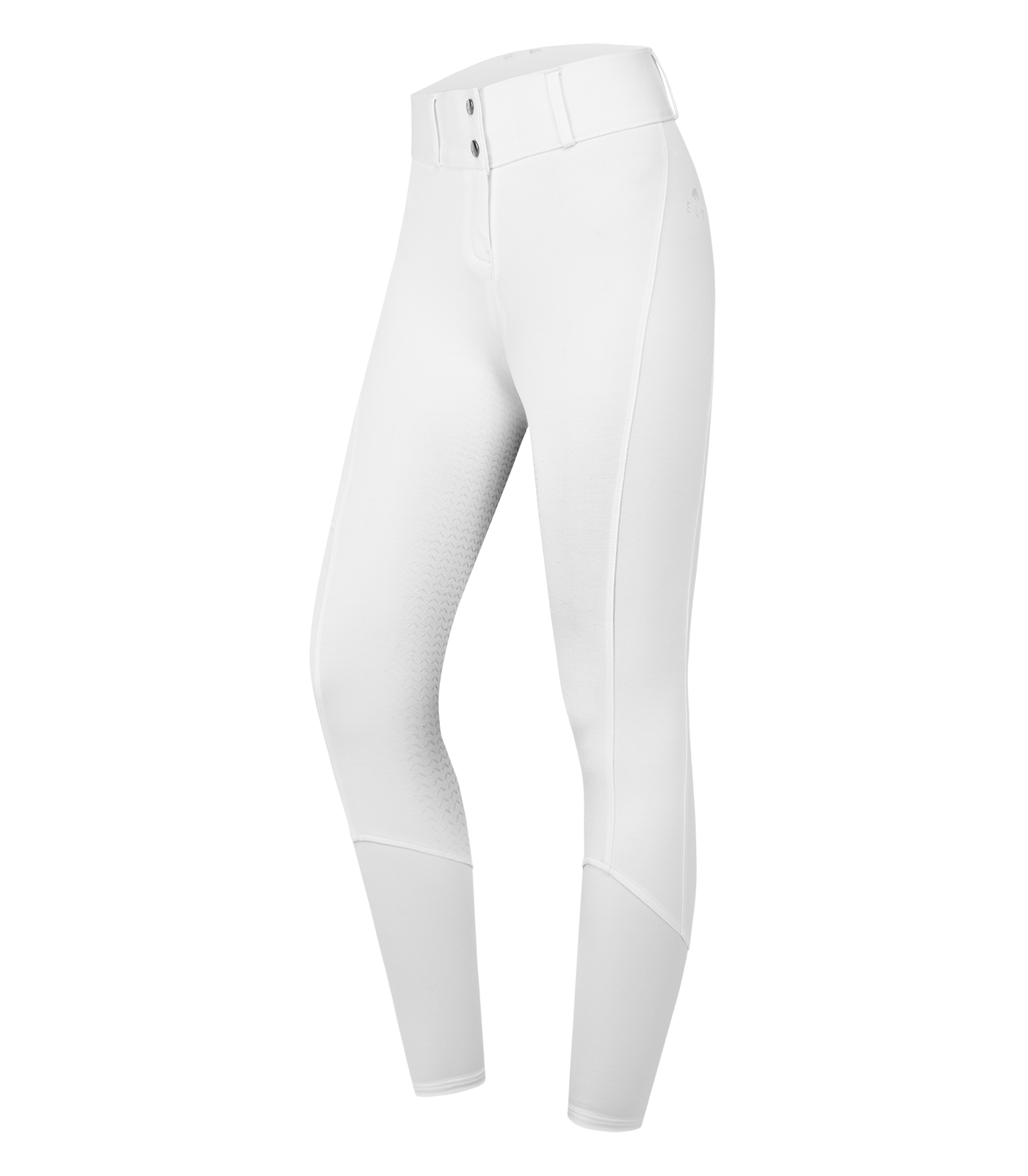 Reithose Essential High Waist Silikon weiß