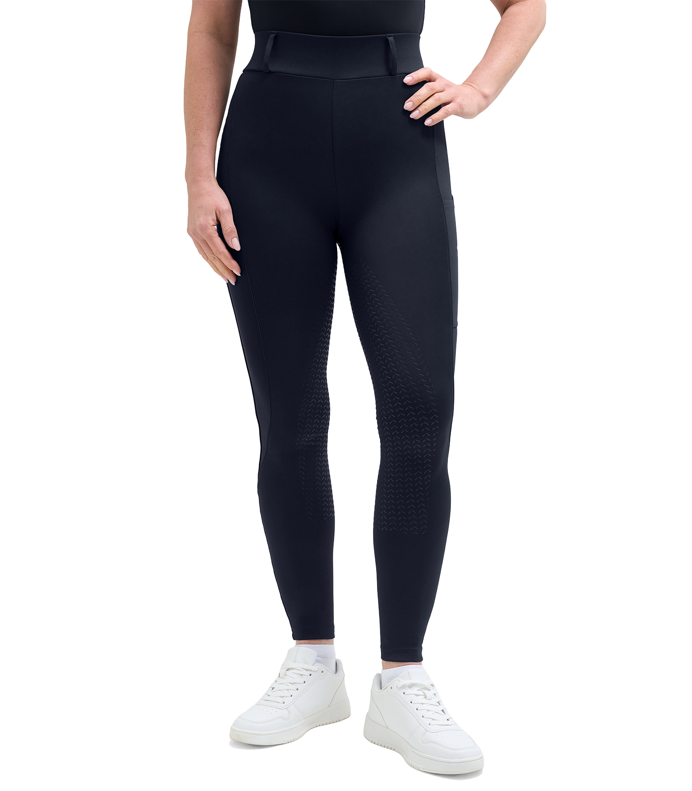 Legging d"équitation Essential, femmes bleu profond