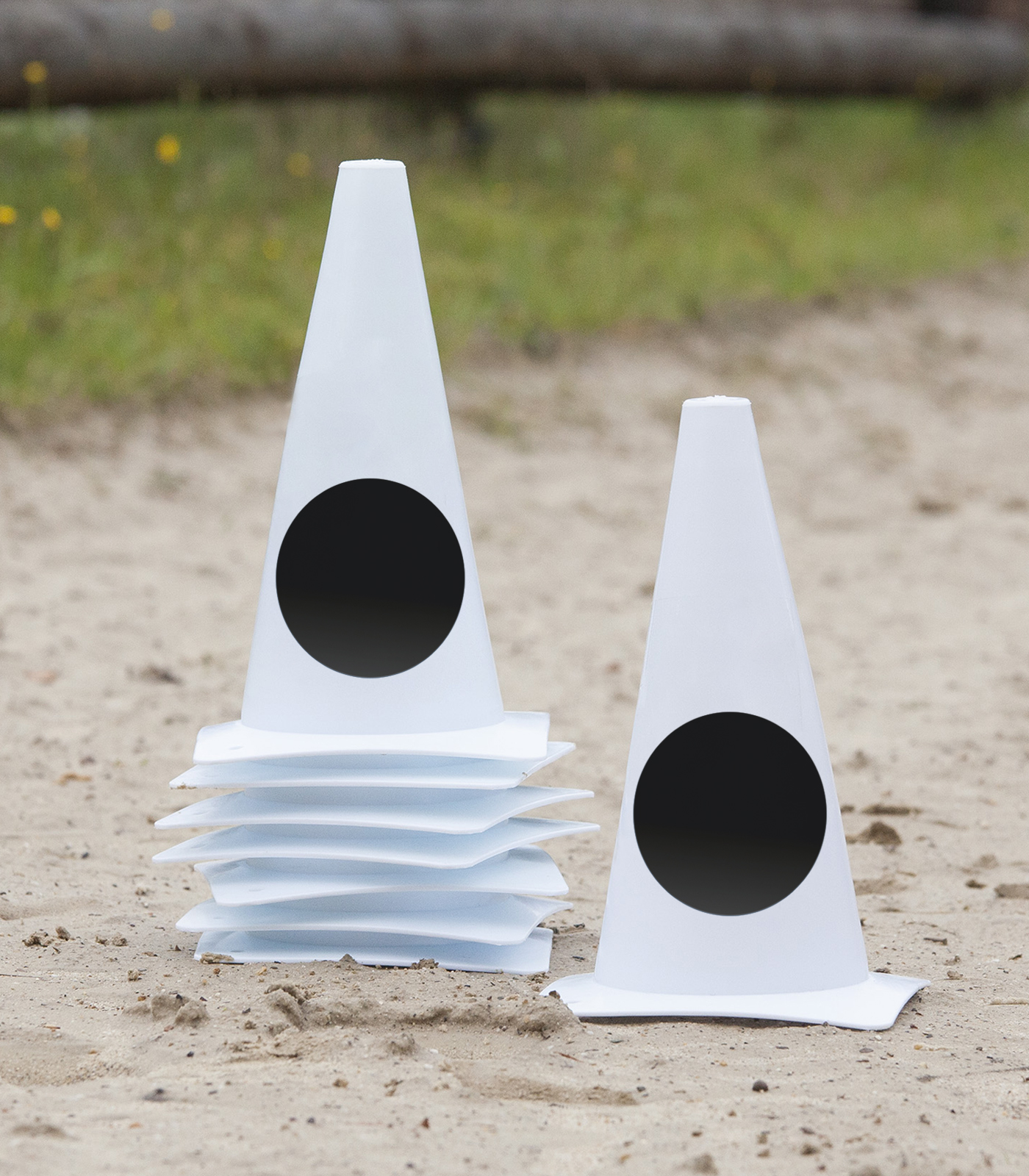 Arena marker cones, Point of circle