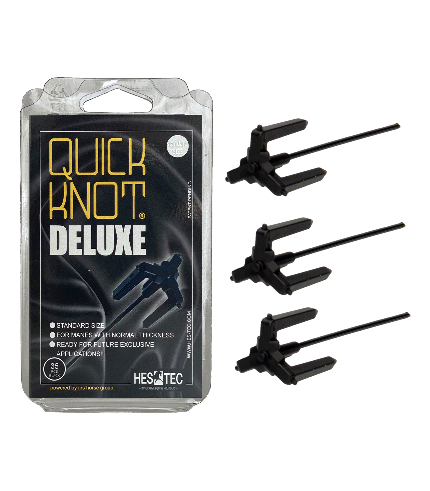 Einflechthilfe Quick Knot Deluxe, Standard schwarz