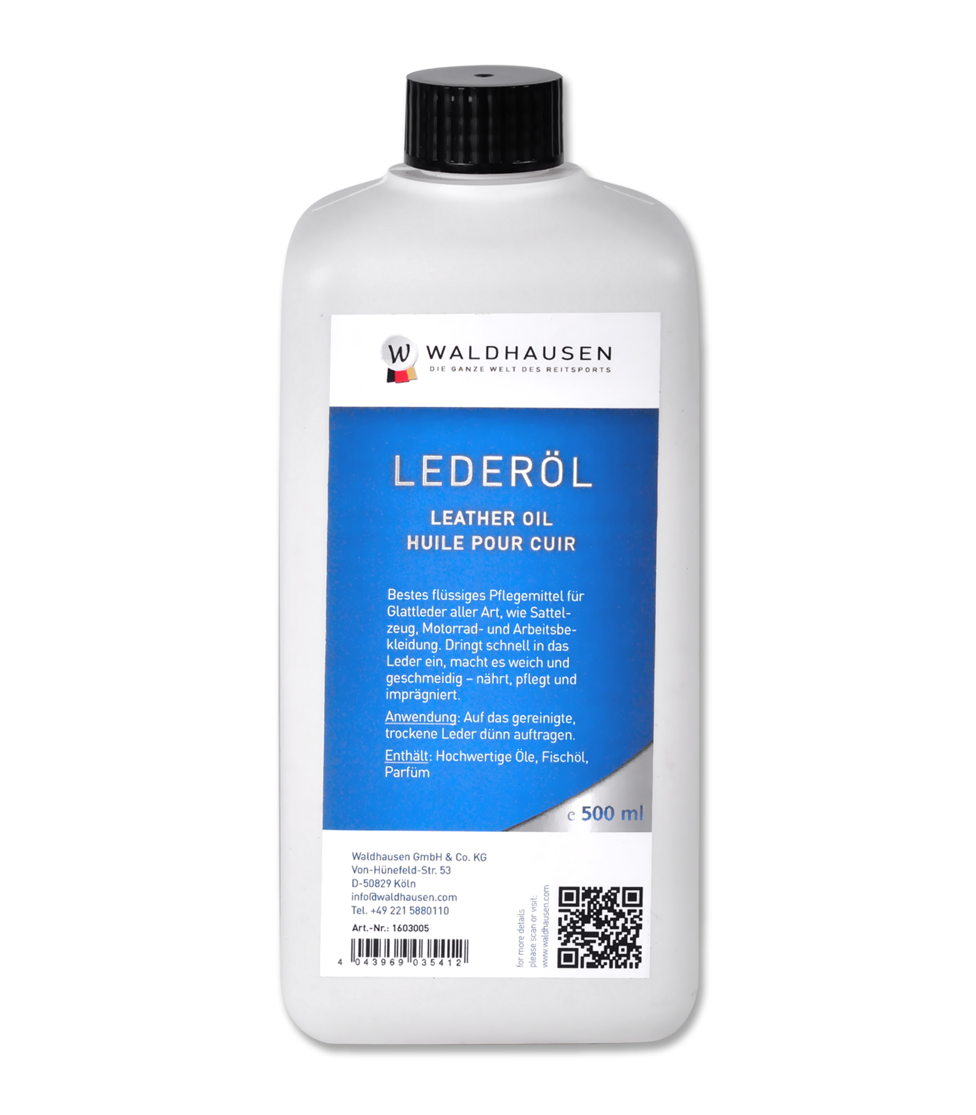 Olio per cuoio, chiaro, liquido, 500 ml