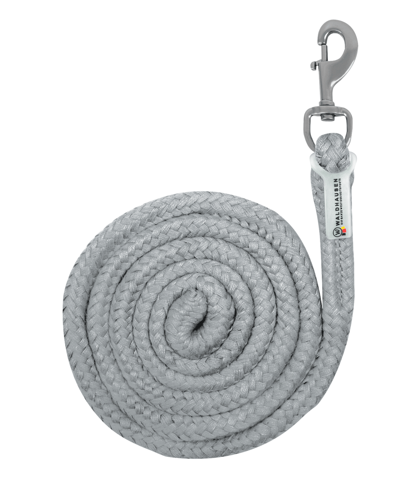 Anbindestrick Plus - Karabinerhaken chromgrau