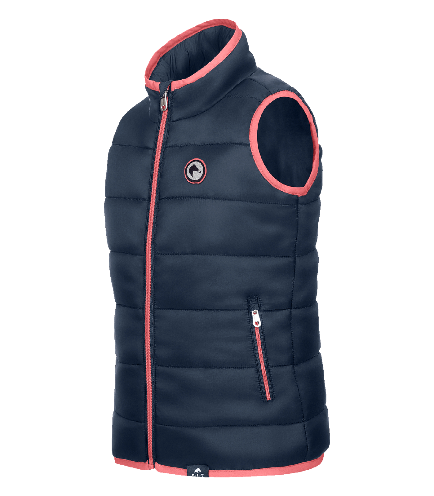 Lucky Lou Quilted Gilet, kids night blue/Lucky Heart