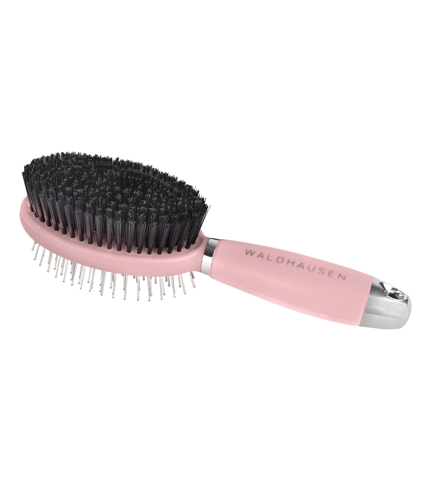 Brosse double avec poignée en gel linnea pink