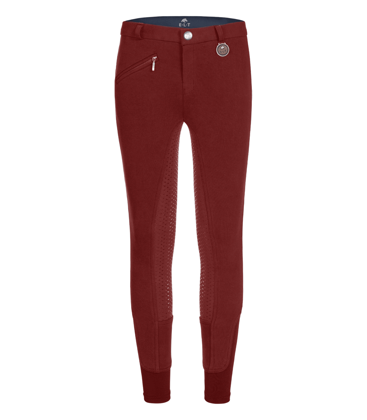 Reithose Fun Sport Silikon, Kids rubinrot