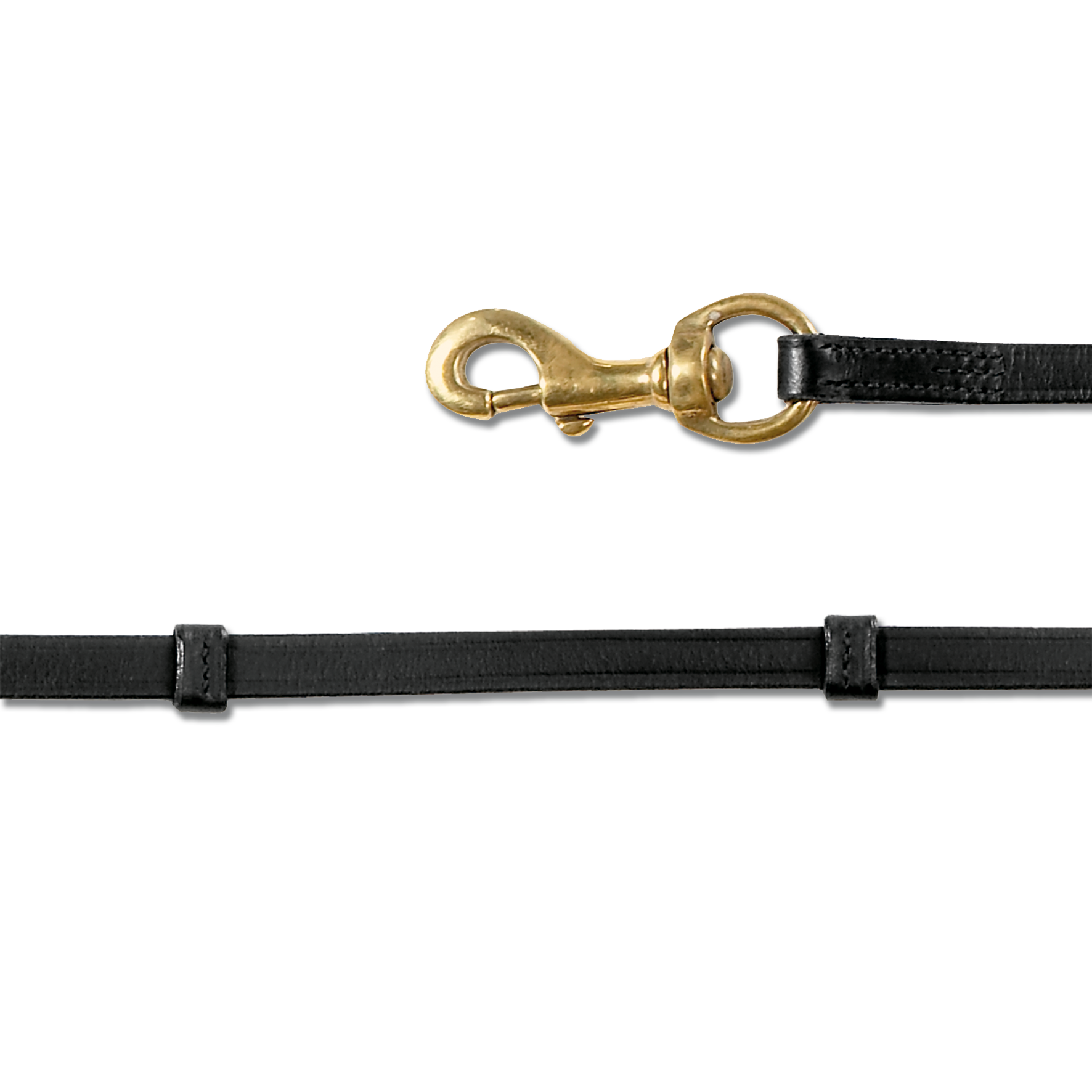 Icelandic Reins with carabiner black/brass