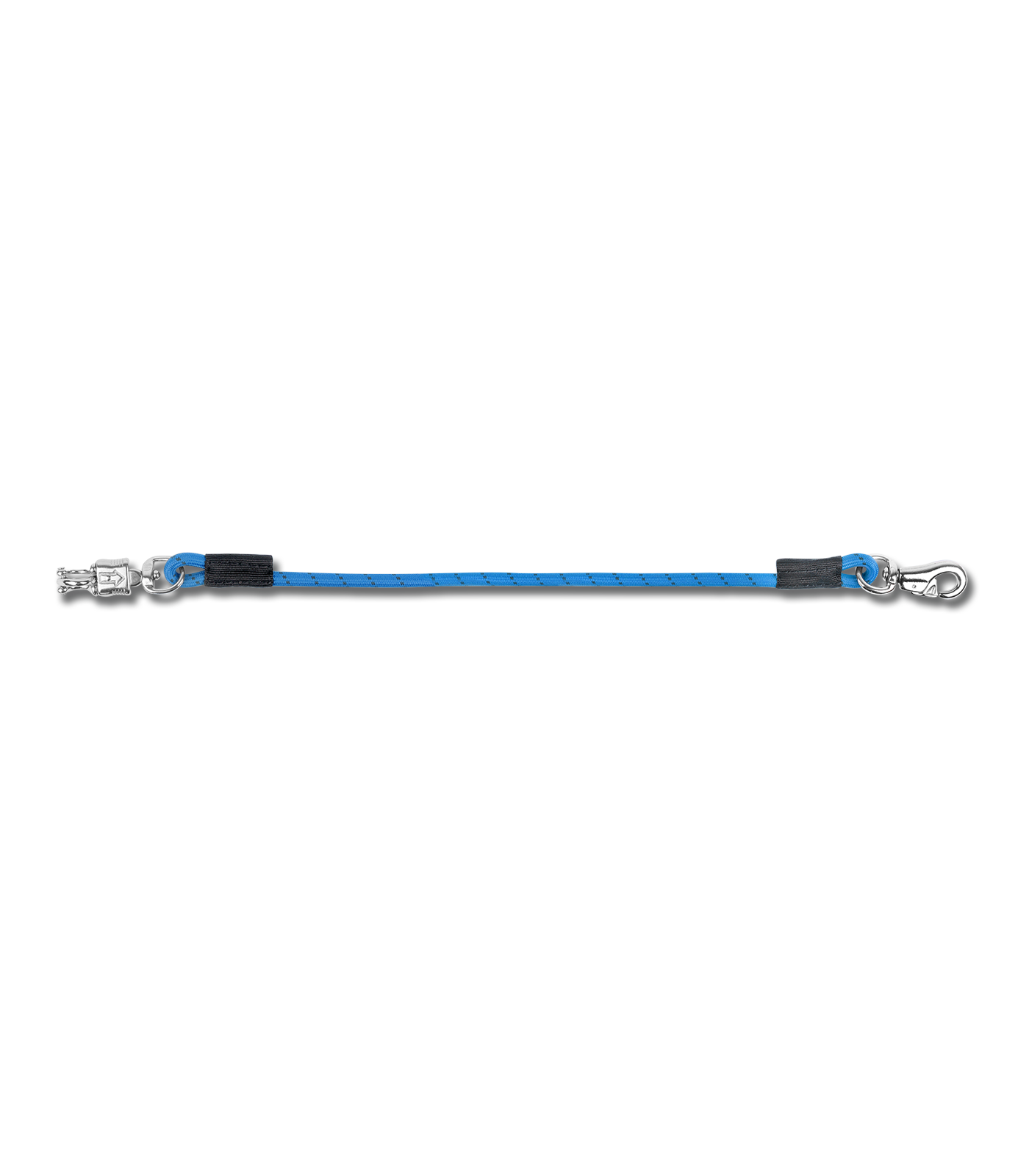 Elastik-Anbinder für Box und Stall azurblau/schwarz