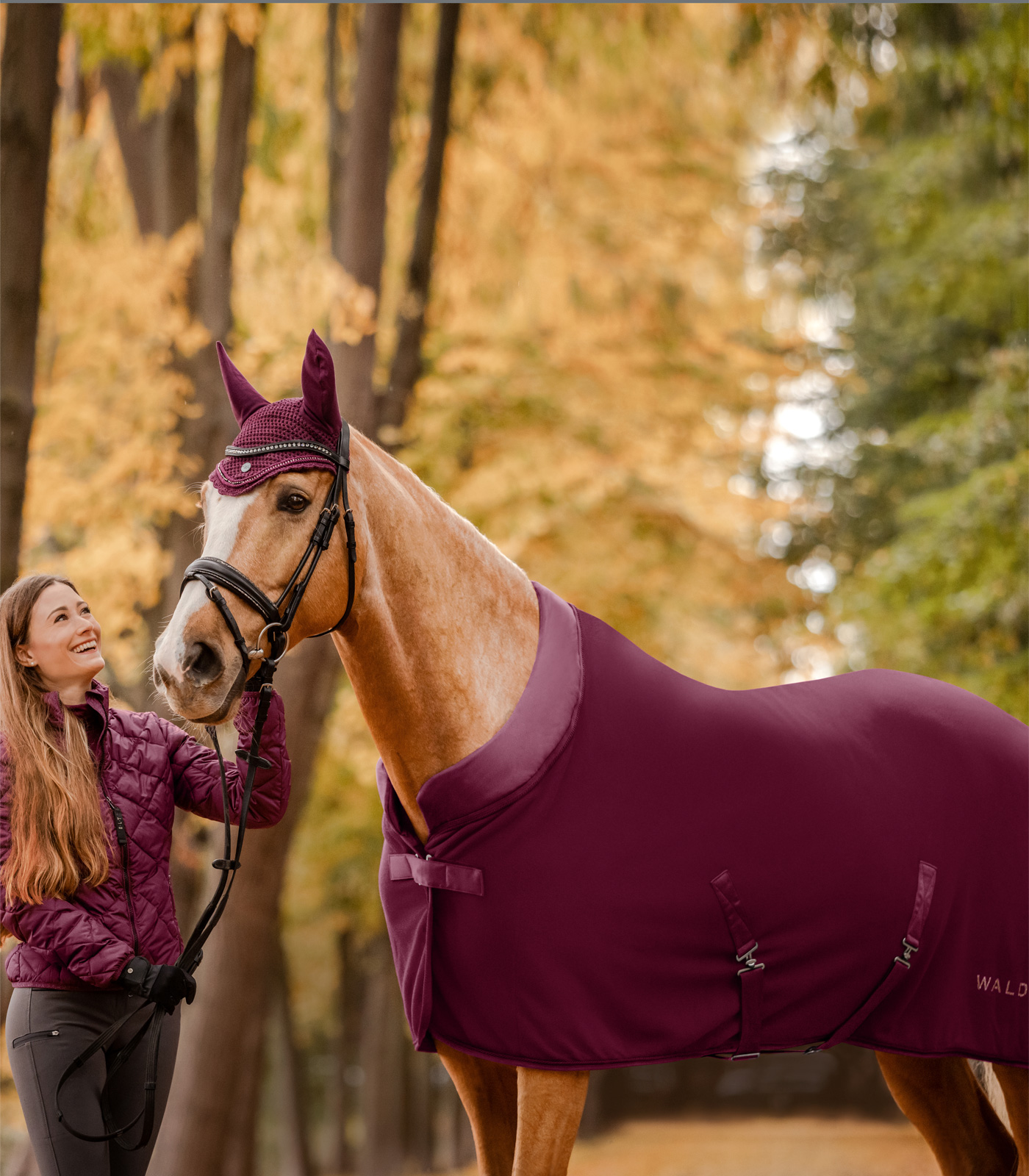 Nepal Fleece Rug burgundyred