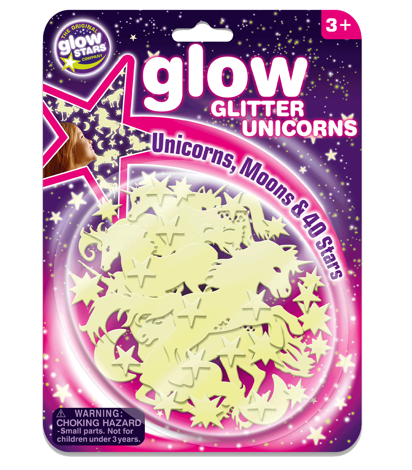 GLOW - Einhörner, Mond und Sterne leuchten im Dunkeln