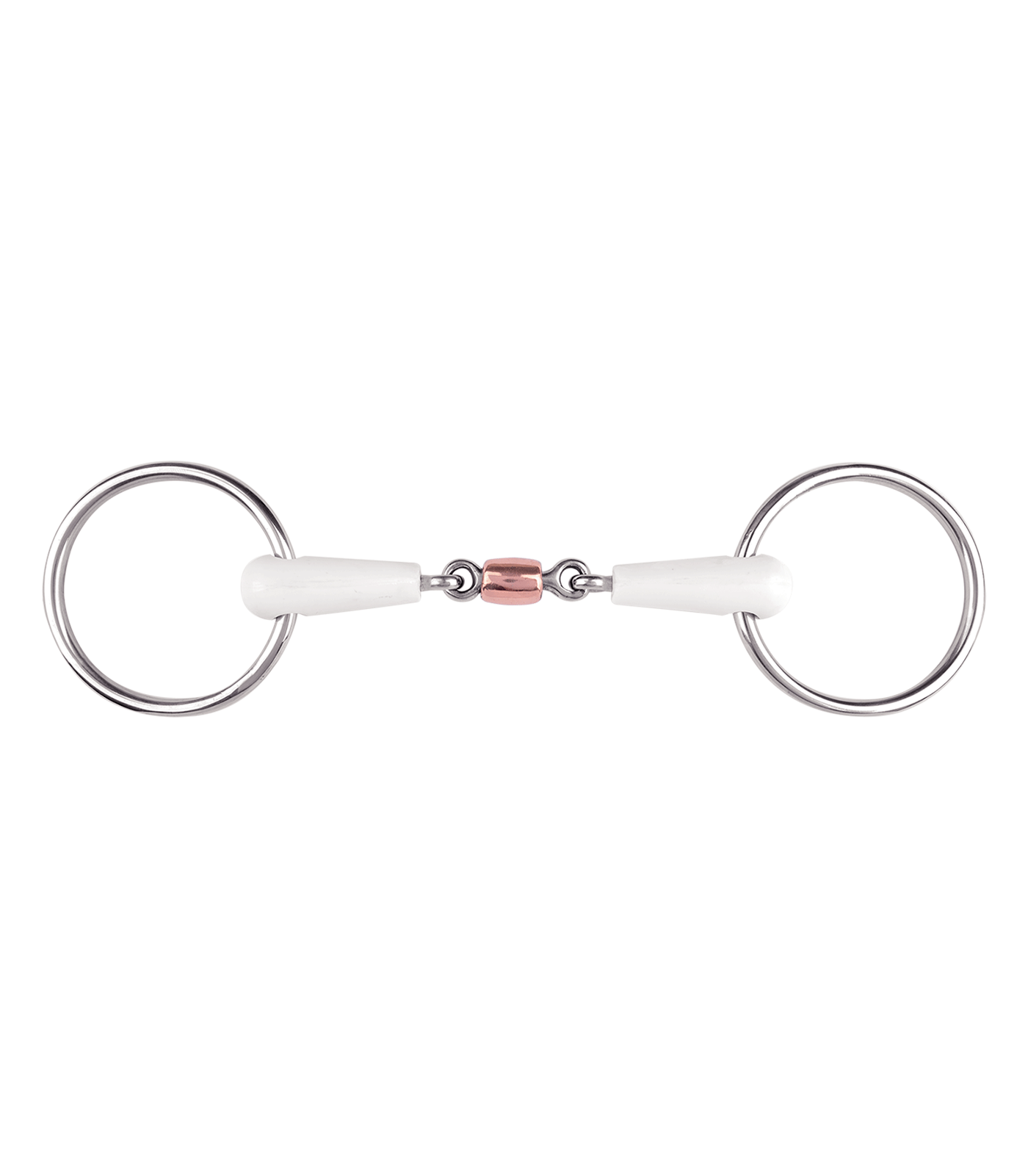 EQUIMOUTH Snaffle Bit, double-jointed with copper roller