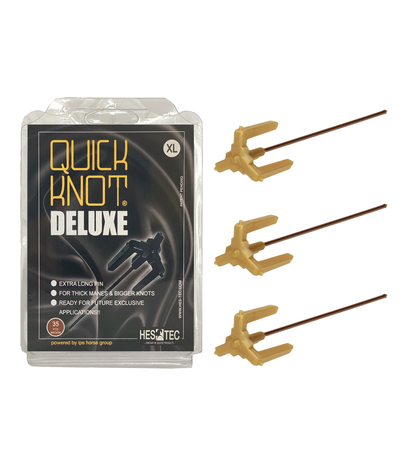 Ayuda para trenzado Quick Knot Deluxe XL marrón