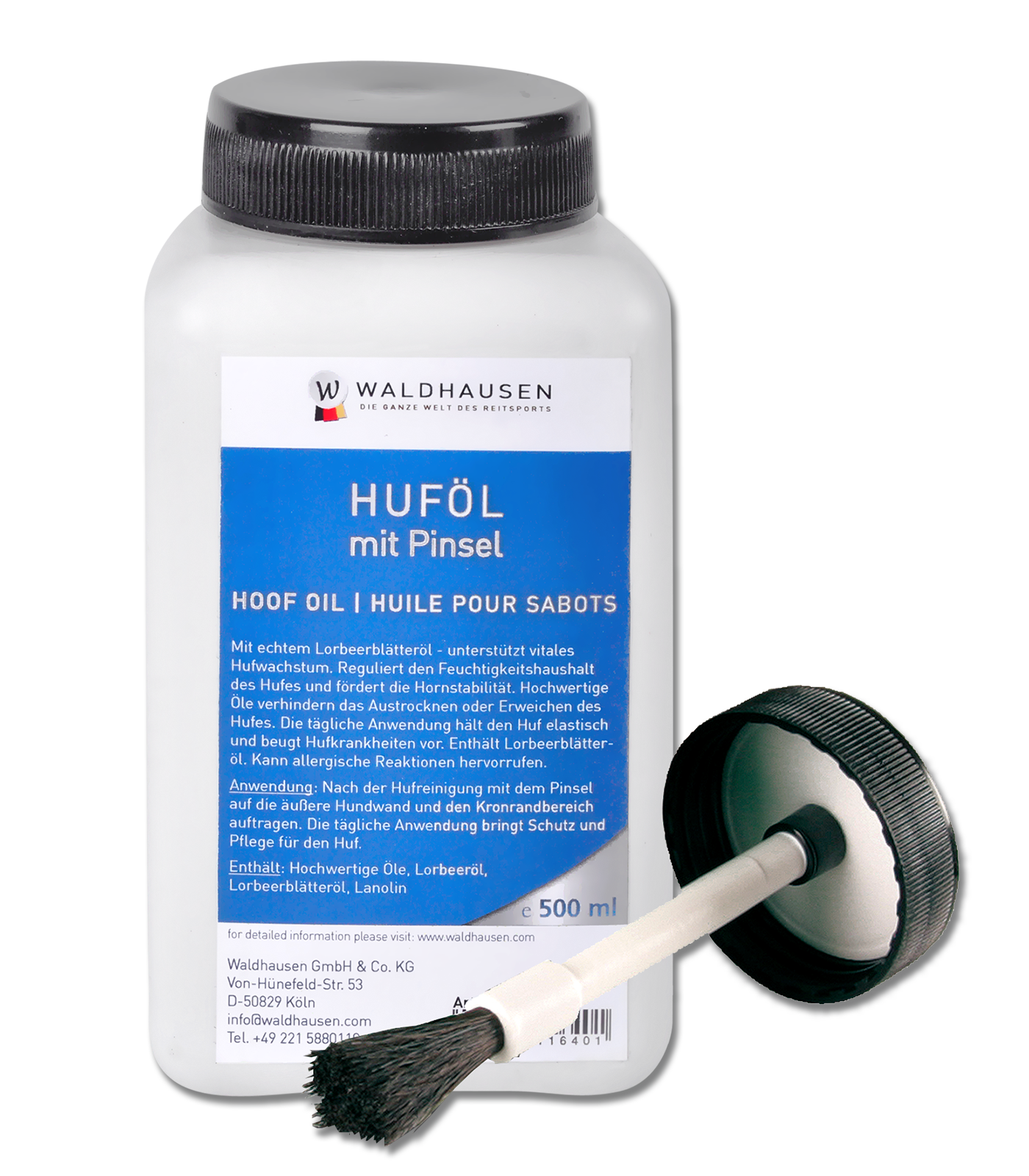 Huföl mit Lorbeeröl, mit Pinsel, 500 ml