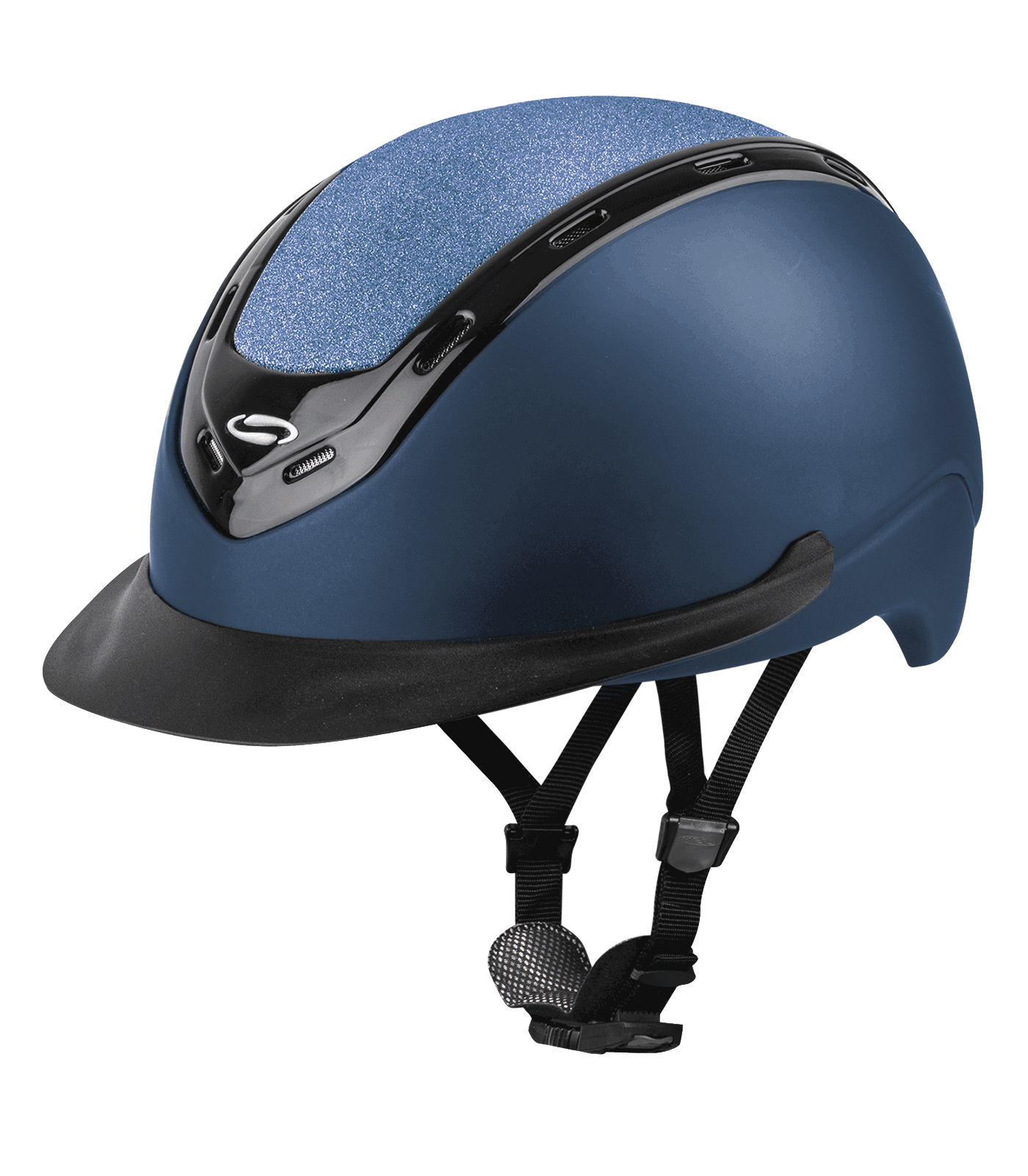 SWING H19 Shine Riding Helmet Blue Shine