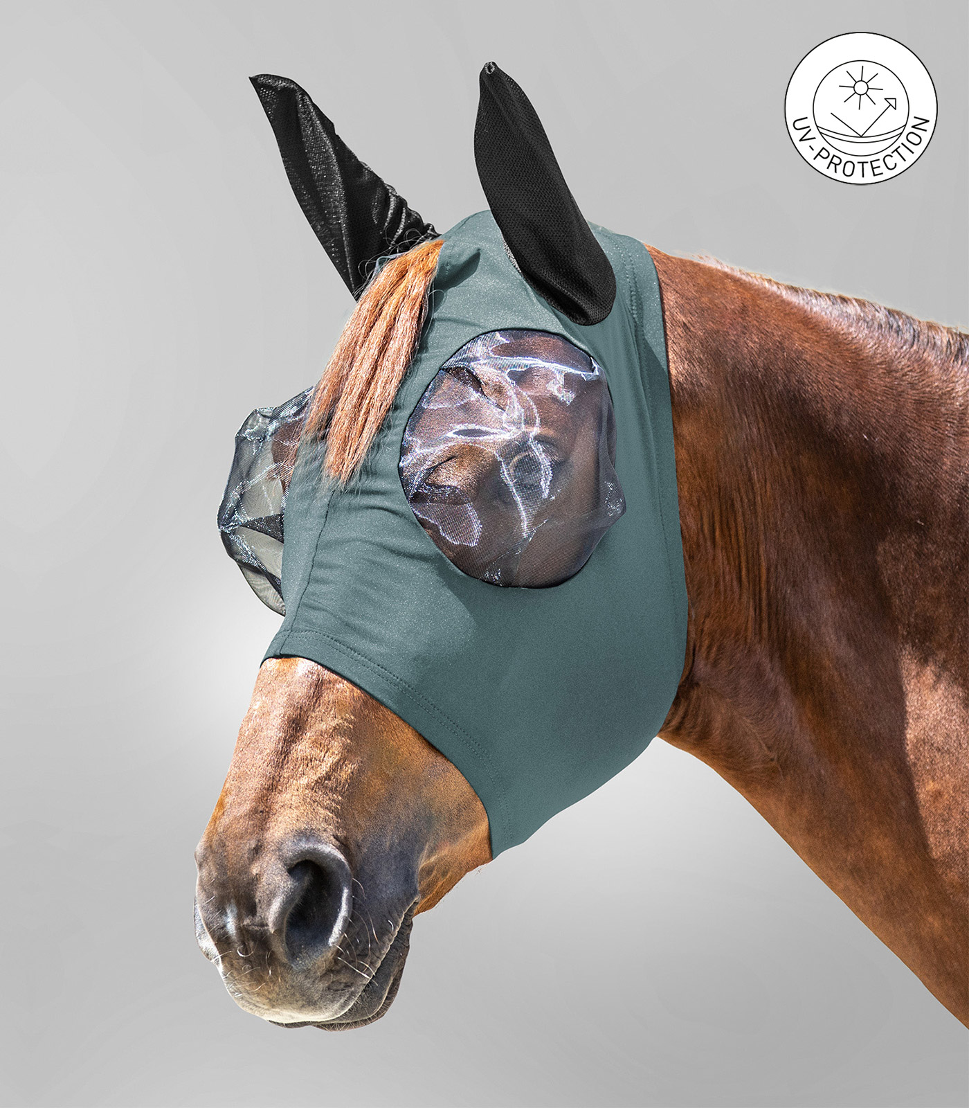 Masque anti-mouches Puck vert pin