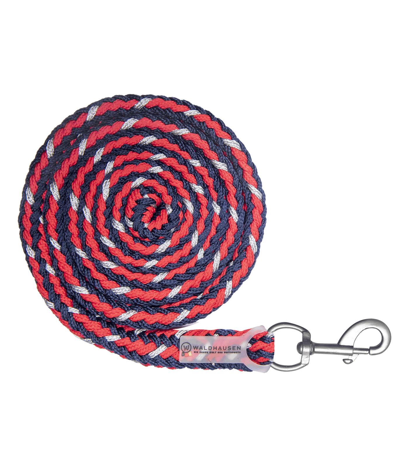 Lunghina Shine - Moschettone a carabina rosso/argento