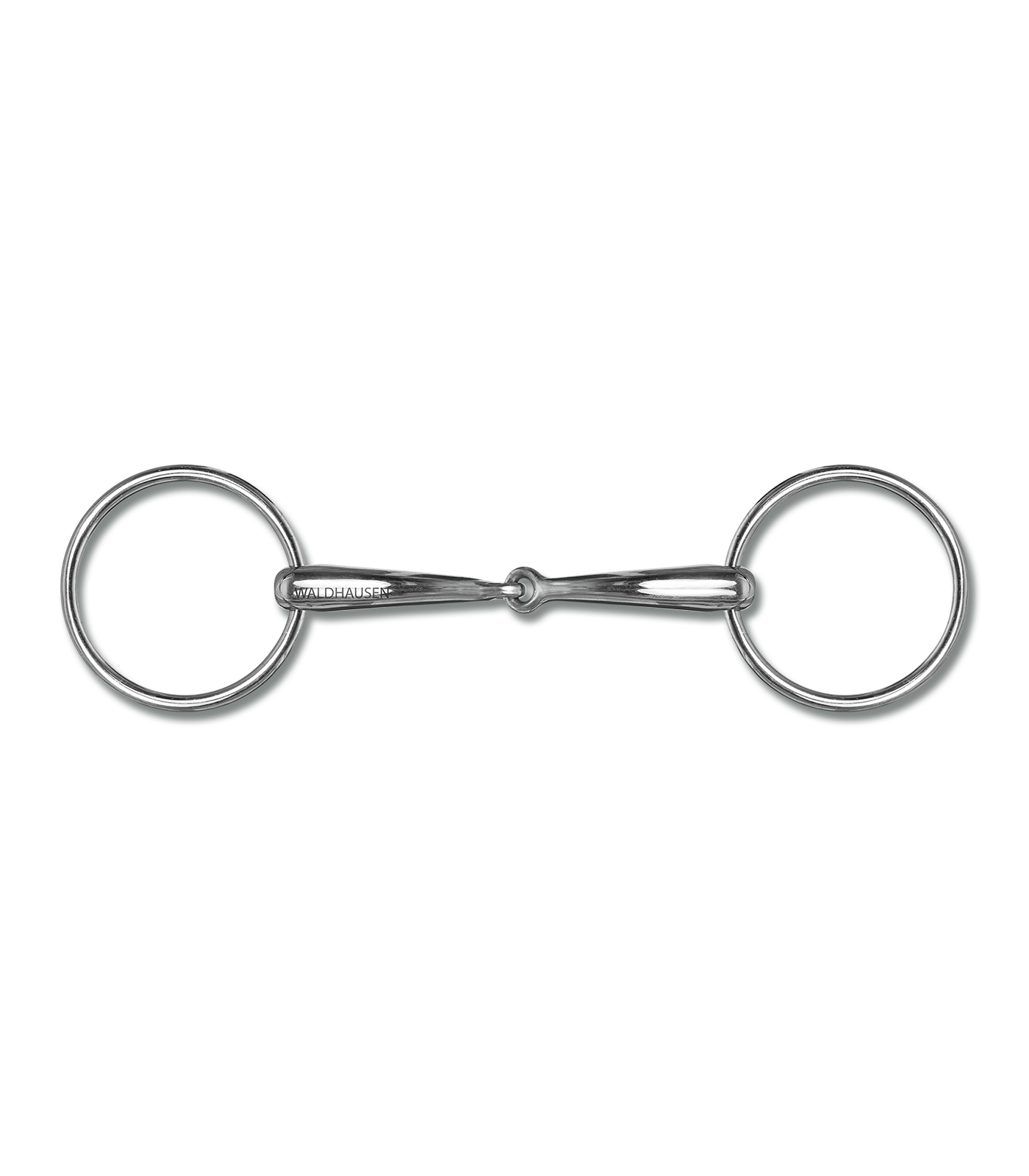 Anatomical snaffle bit, solid