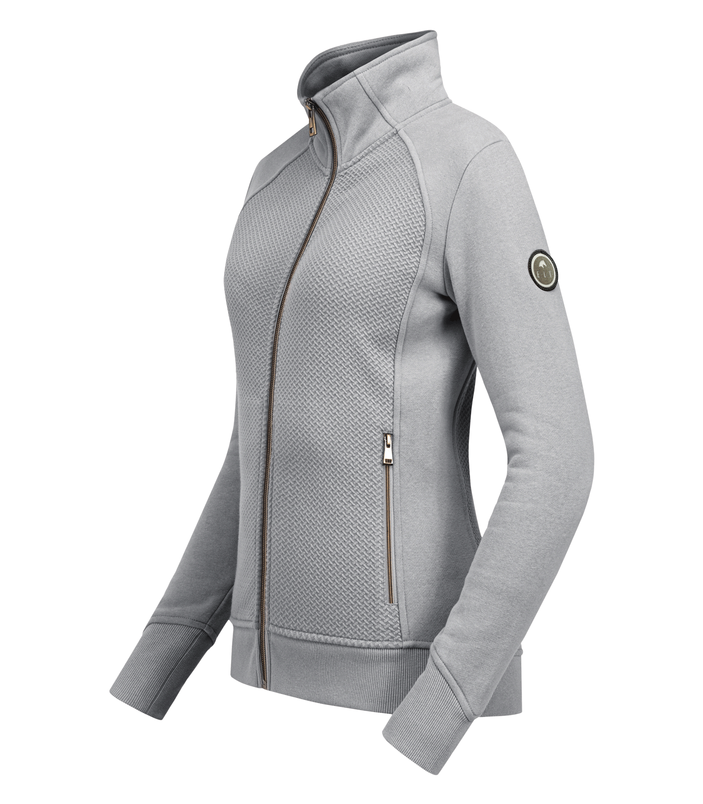 Lisbon Jacket, in sweatshirt material stonegrey