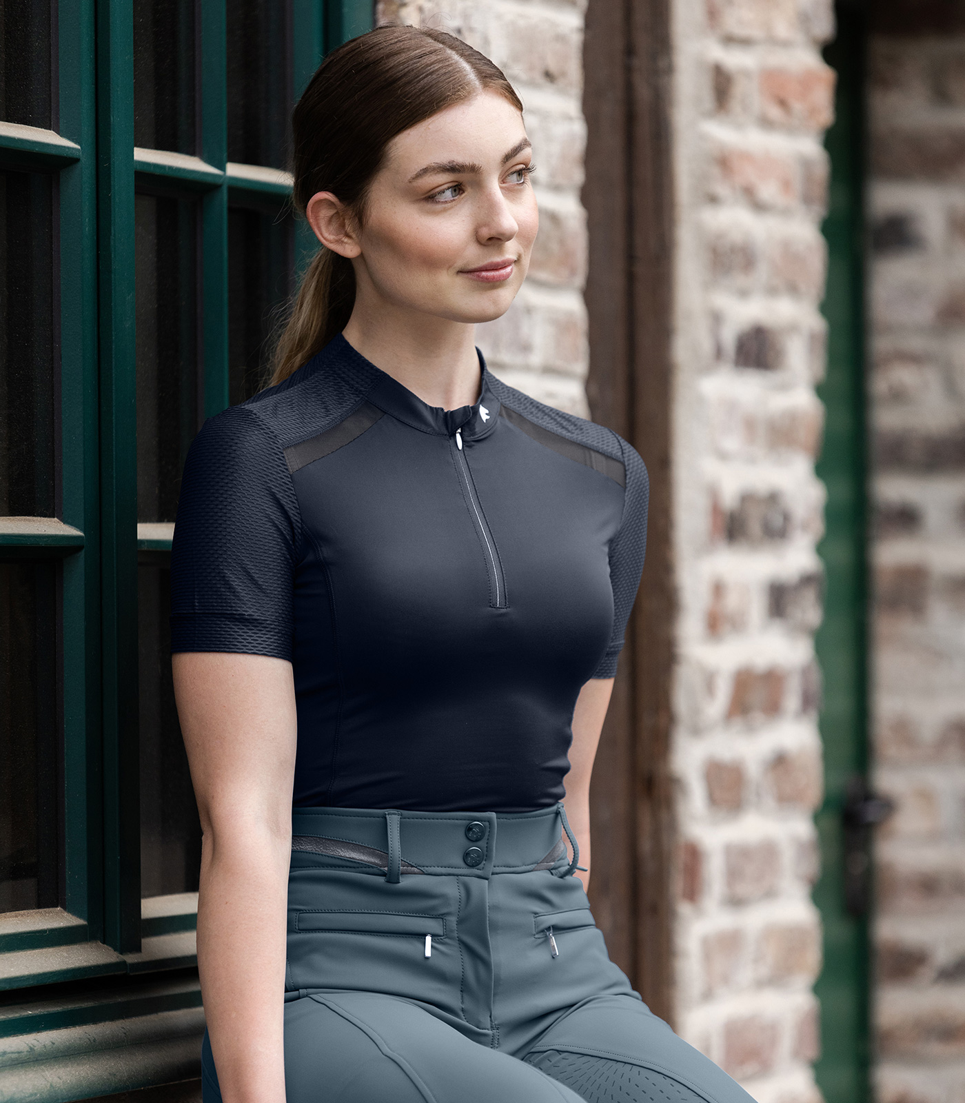 Nancy functional zip shirt