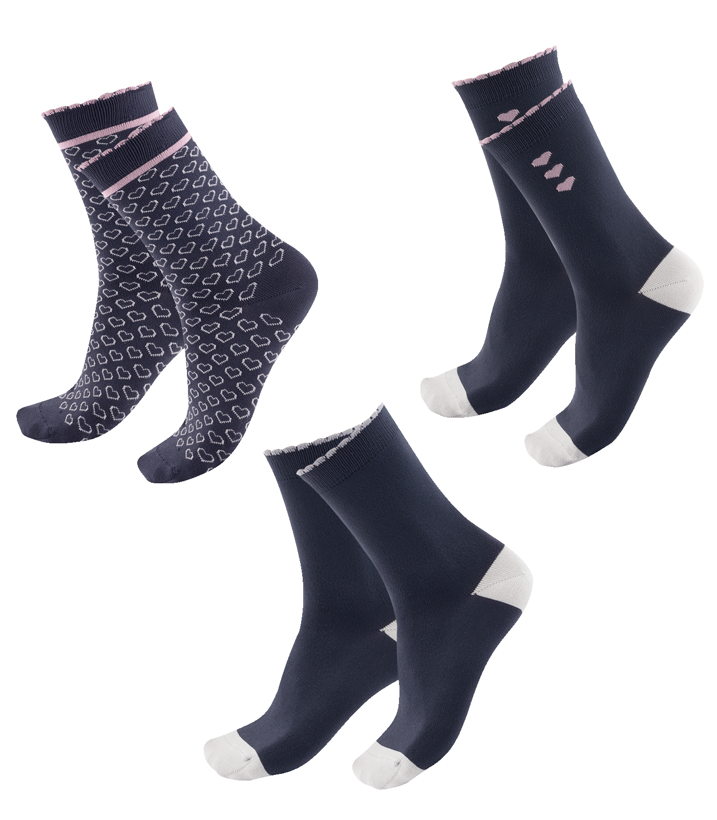 Chaussettes d’équitation Lucky Heart, pour enfants