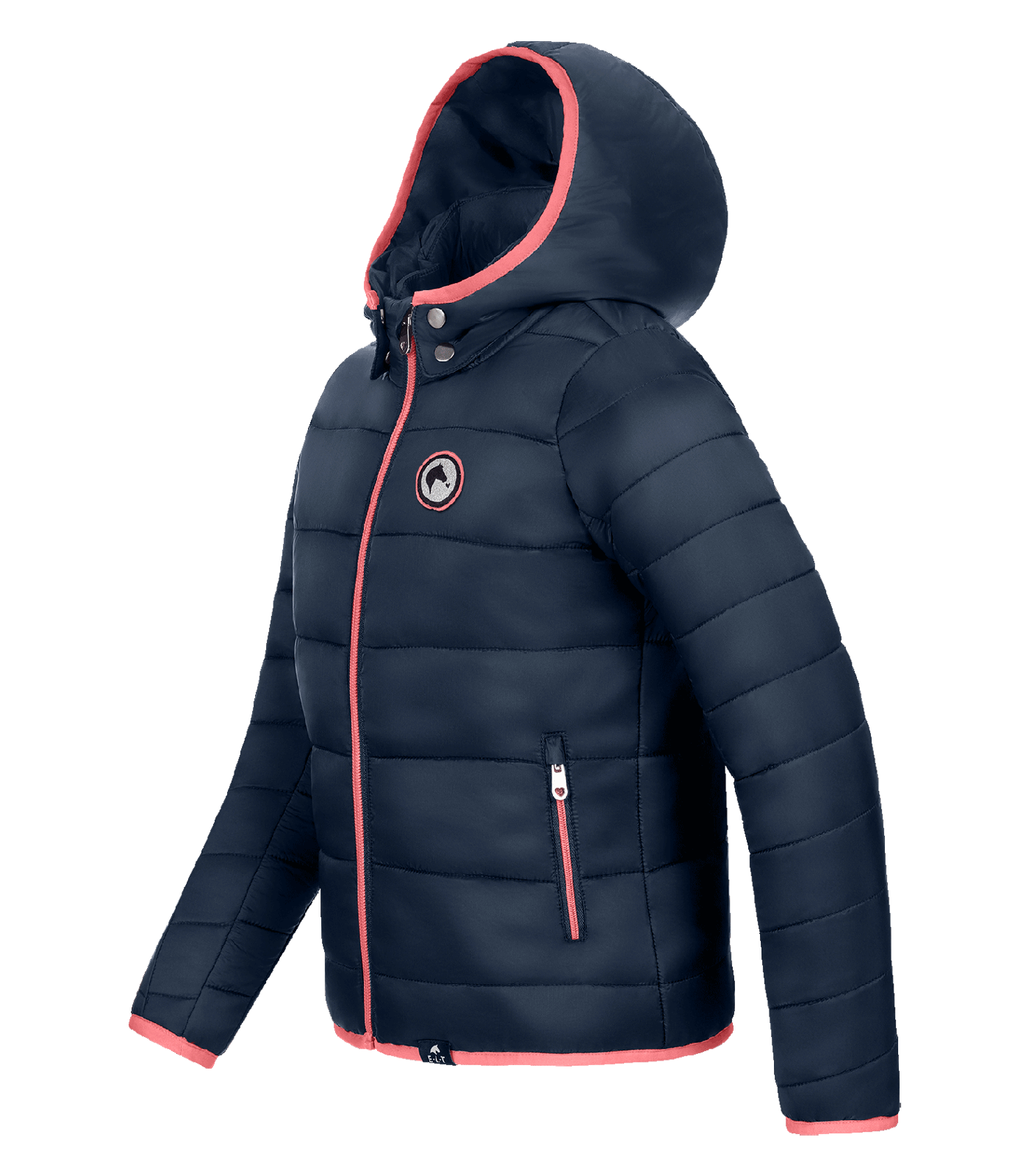 Steppjacke Lucky Liv, Kids nachtblau/Lucky Heart