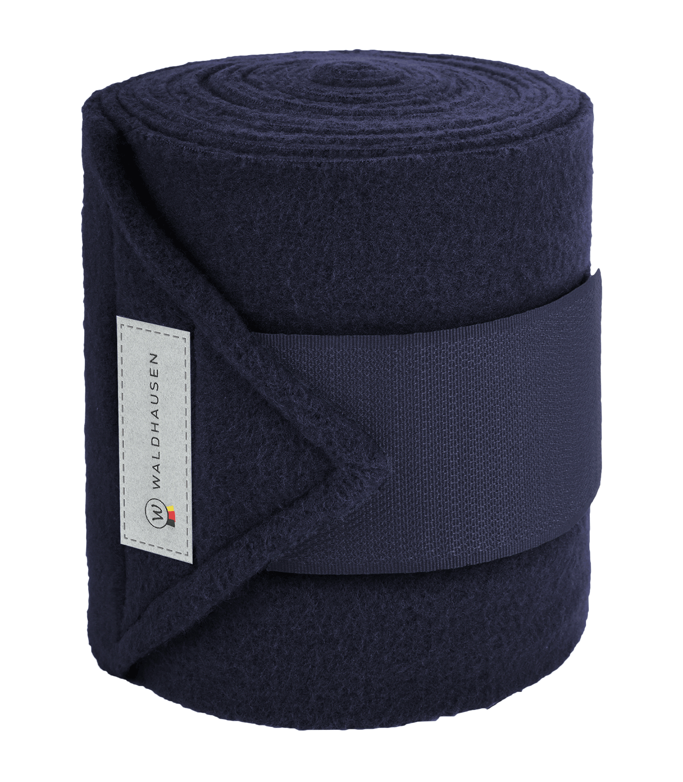 Bandages en polaire Basic pour poneys, lot de 4 bleu nocturne