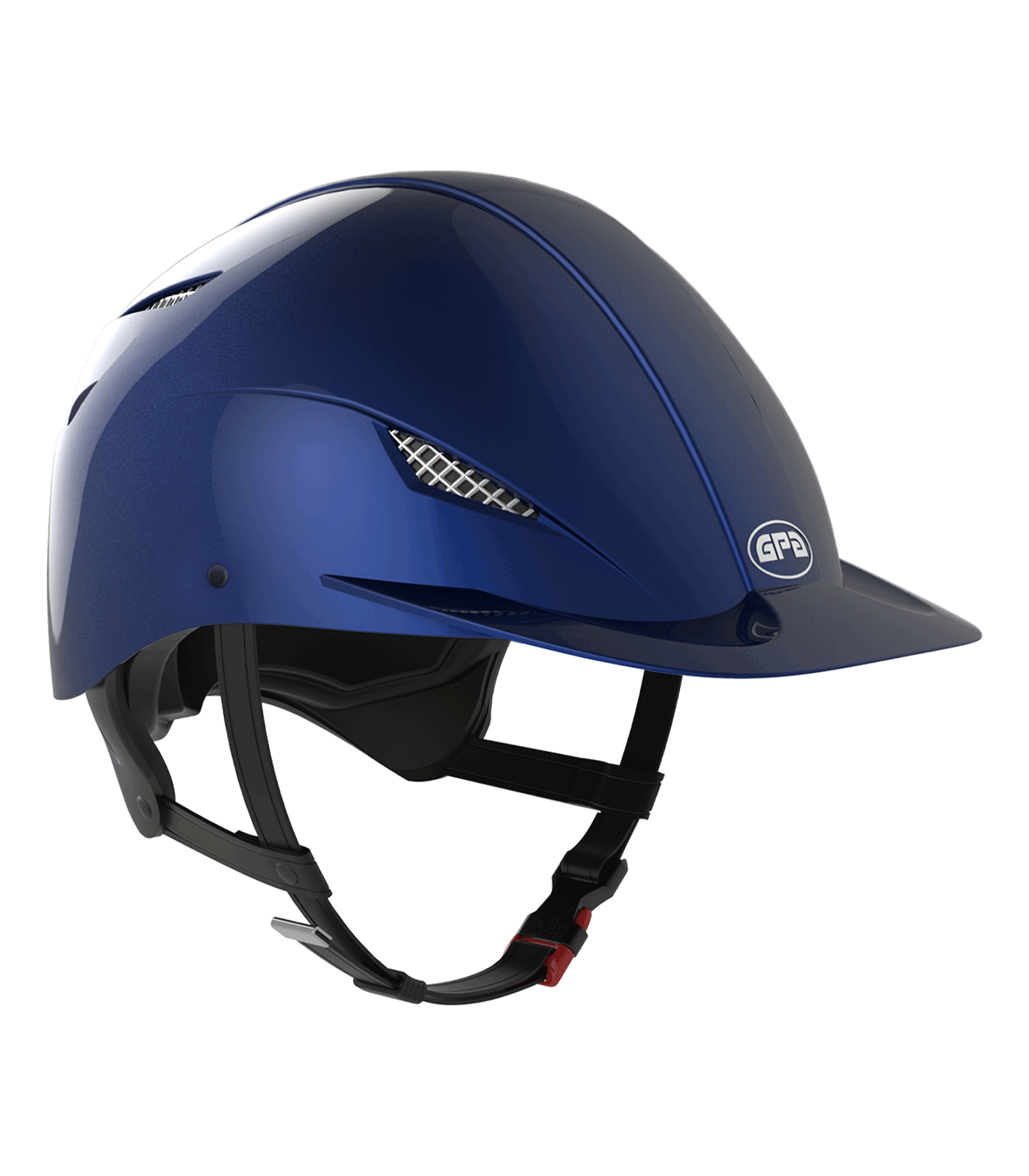 GPA Casco de equitación EASY SPEED AIR HYBRID azul oscuro brillante