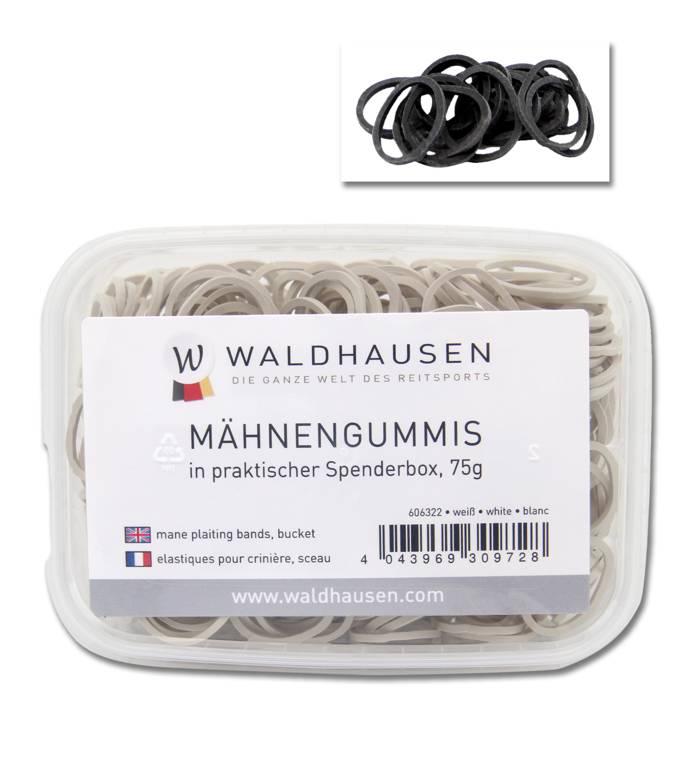 Gumičky na hřívu Waldhausen v zásobníku