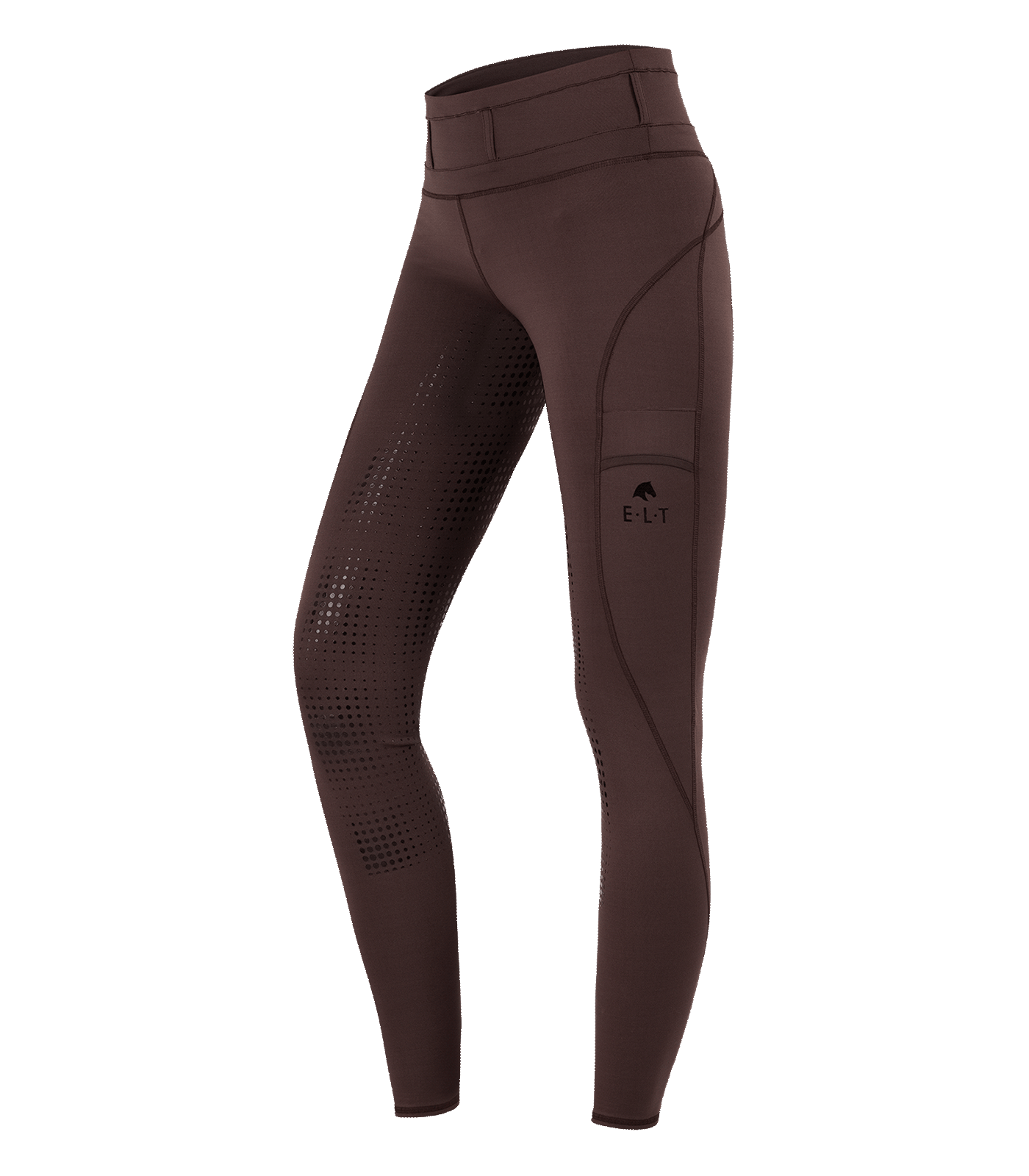 Hanna High Waist Riding Leggings maroon
