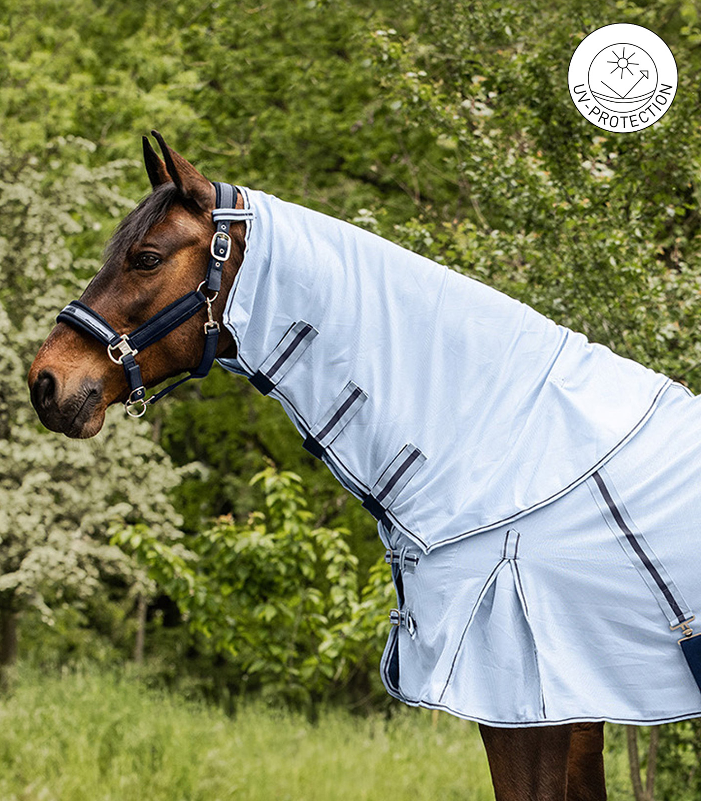 PROTECT Neck fly rug light blue/darkblue