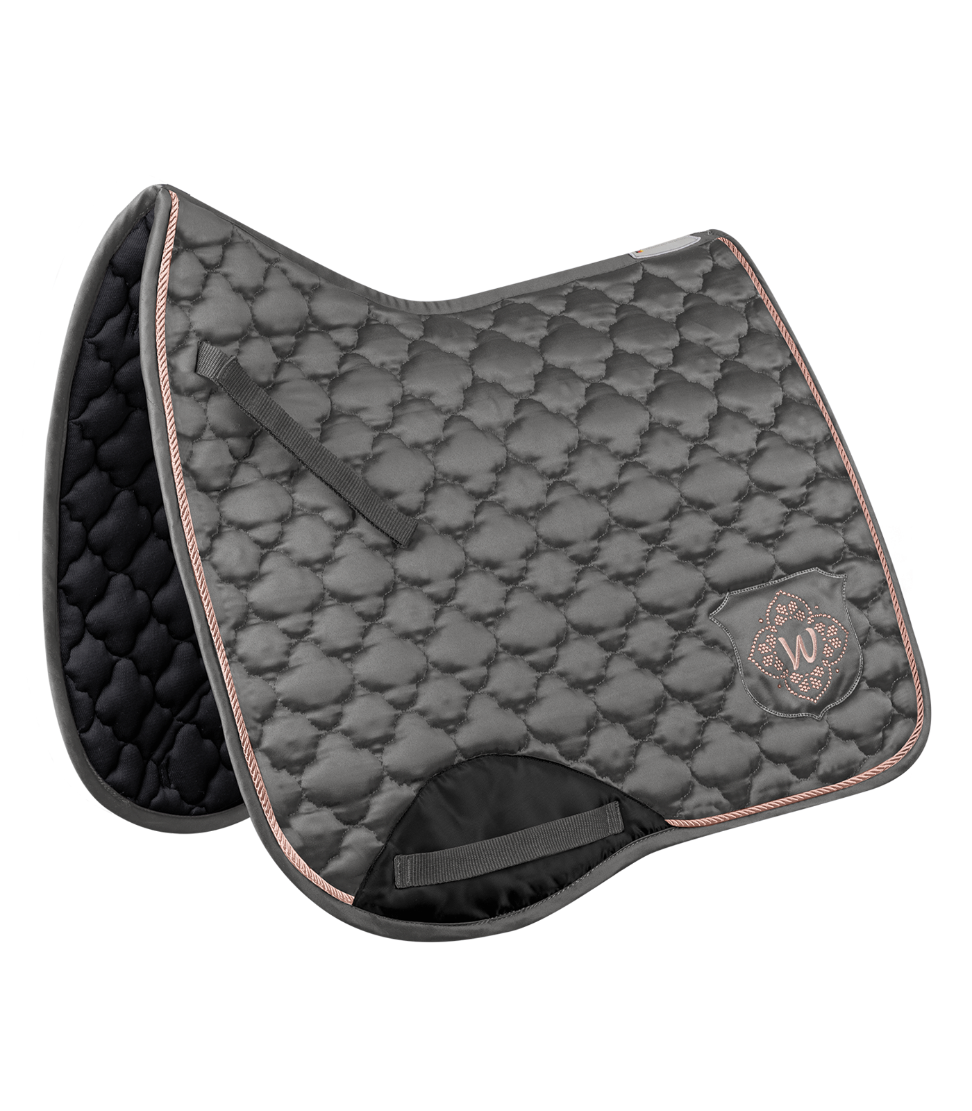 Paris Two Saddle Pad pewter/mother of pearl